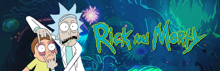 Rick and Morty podkładki pod mysz banner mobil