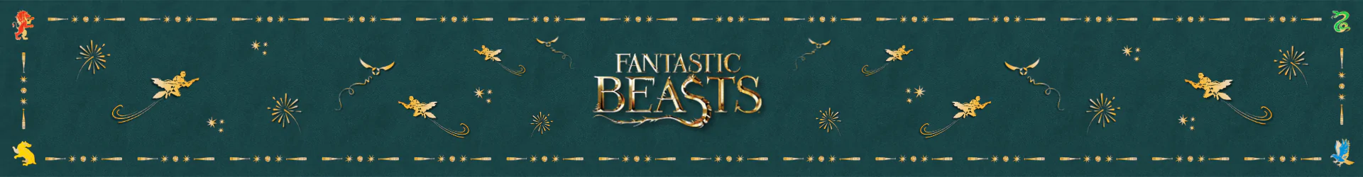 Fantastic Beasts and Where to Find Them artykuły piśmiennicze banner