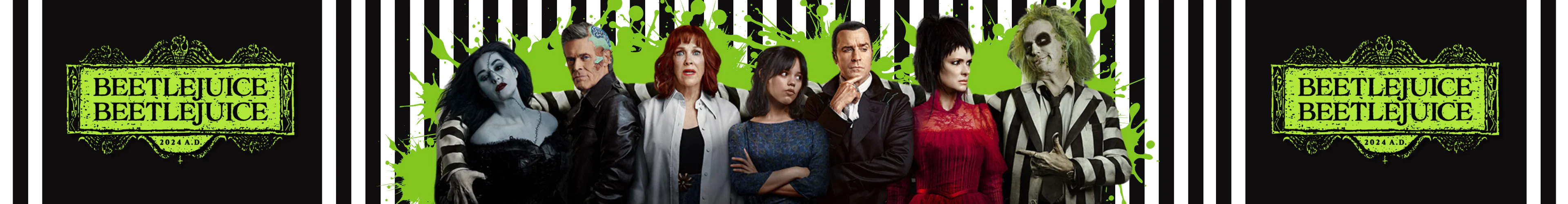 Beetlejuice butelki banner