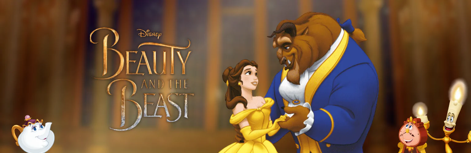 Beauty and the Beast prezenty produkty banner mobil