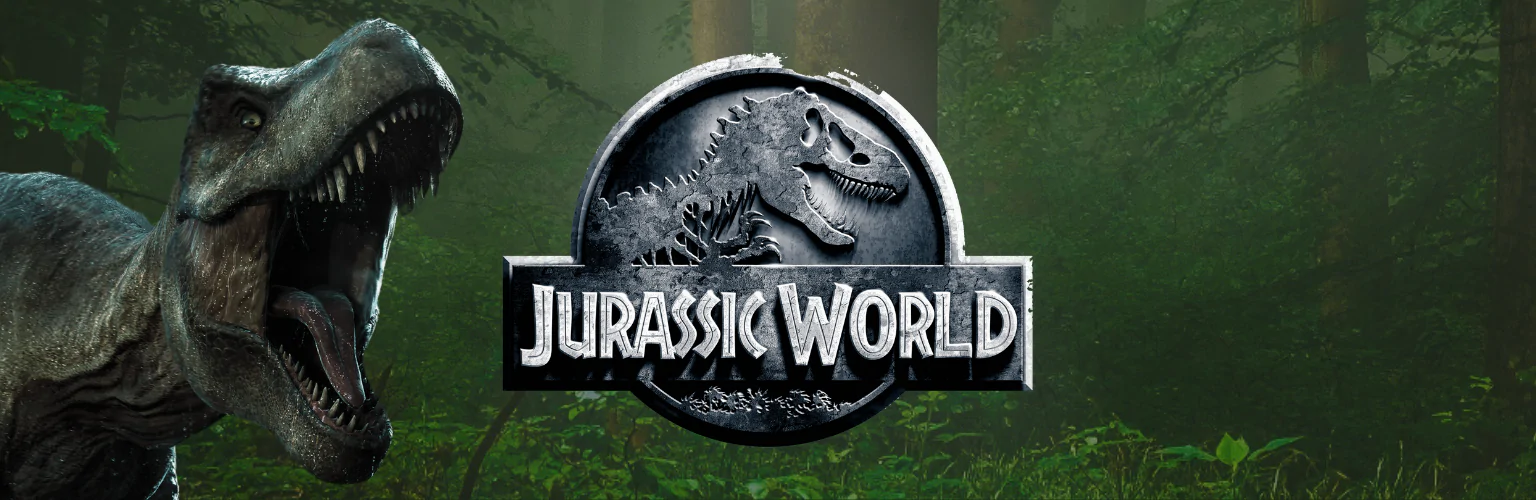 Jurassic World podkładki pod mysz banner mobil