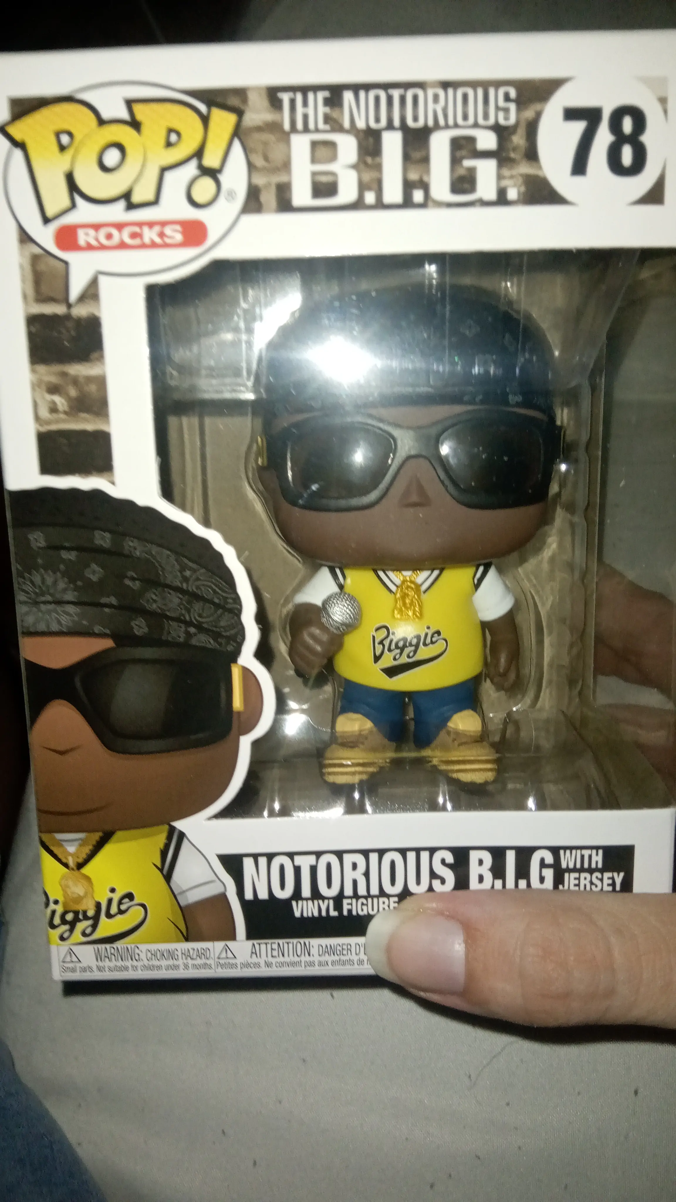 Notorious B.I.G. POP! Rocks Figurka winylowa Notorious B.I.G. (Jersey) 9 cm zdjęcie produktu