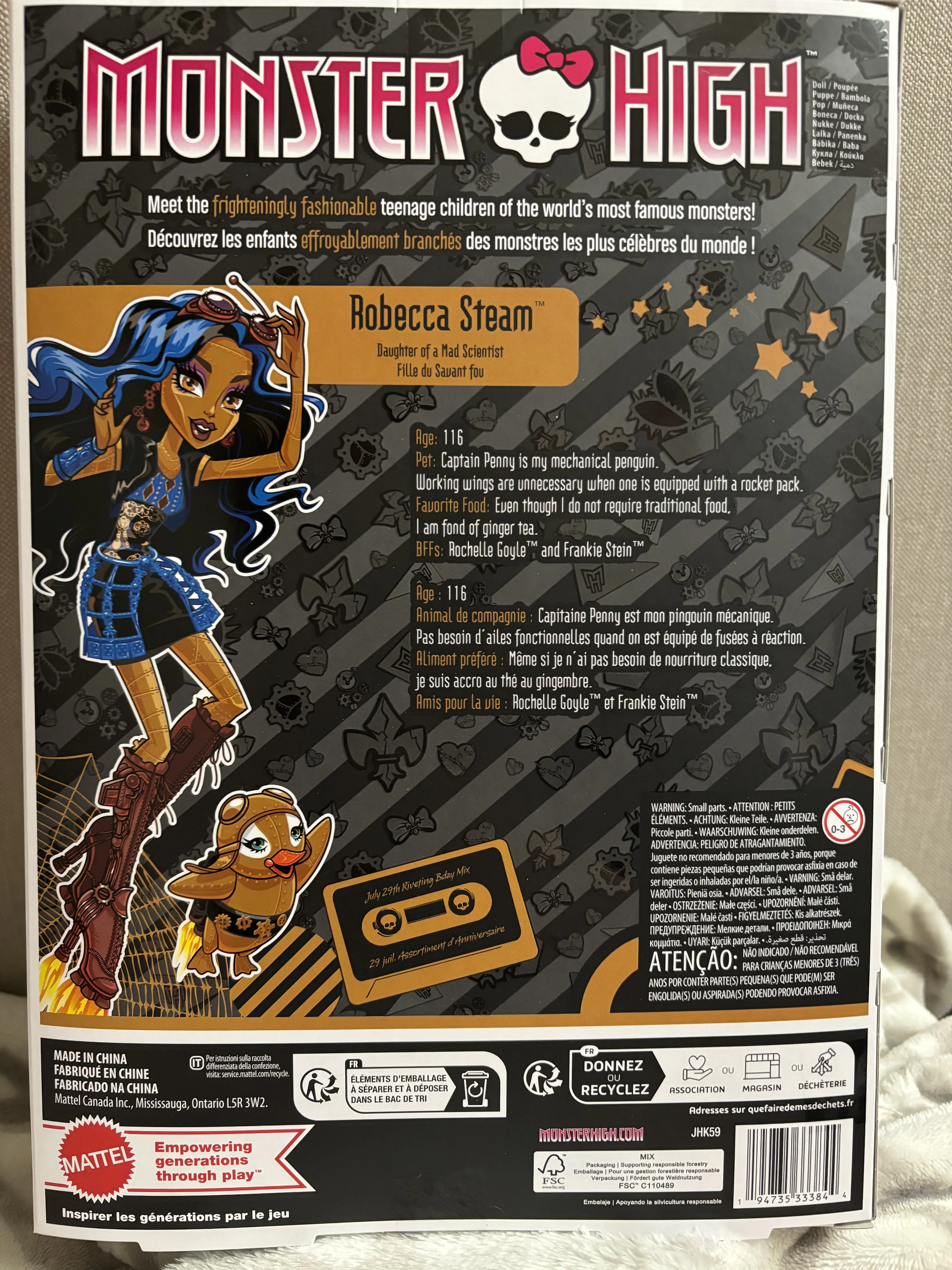 Monster High Kolekcjonerska Lalka Robecca Steam zdjęcie produktu