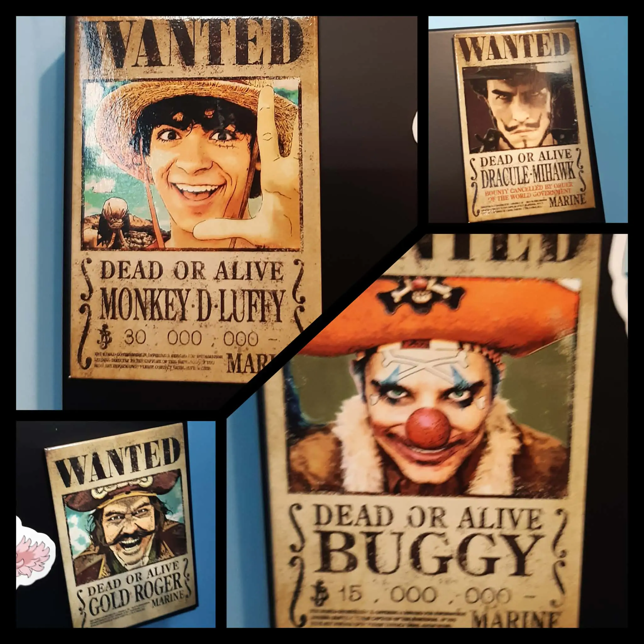 One Piece Magnesy na Lodówkę 4-Pak Wanted zdjęcie produktu