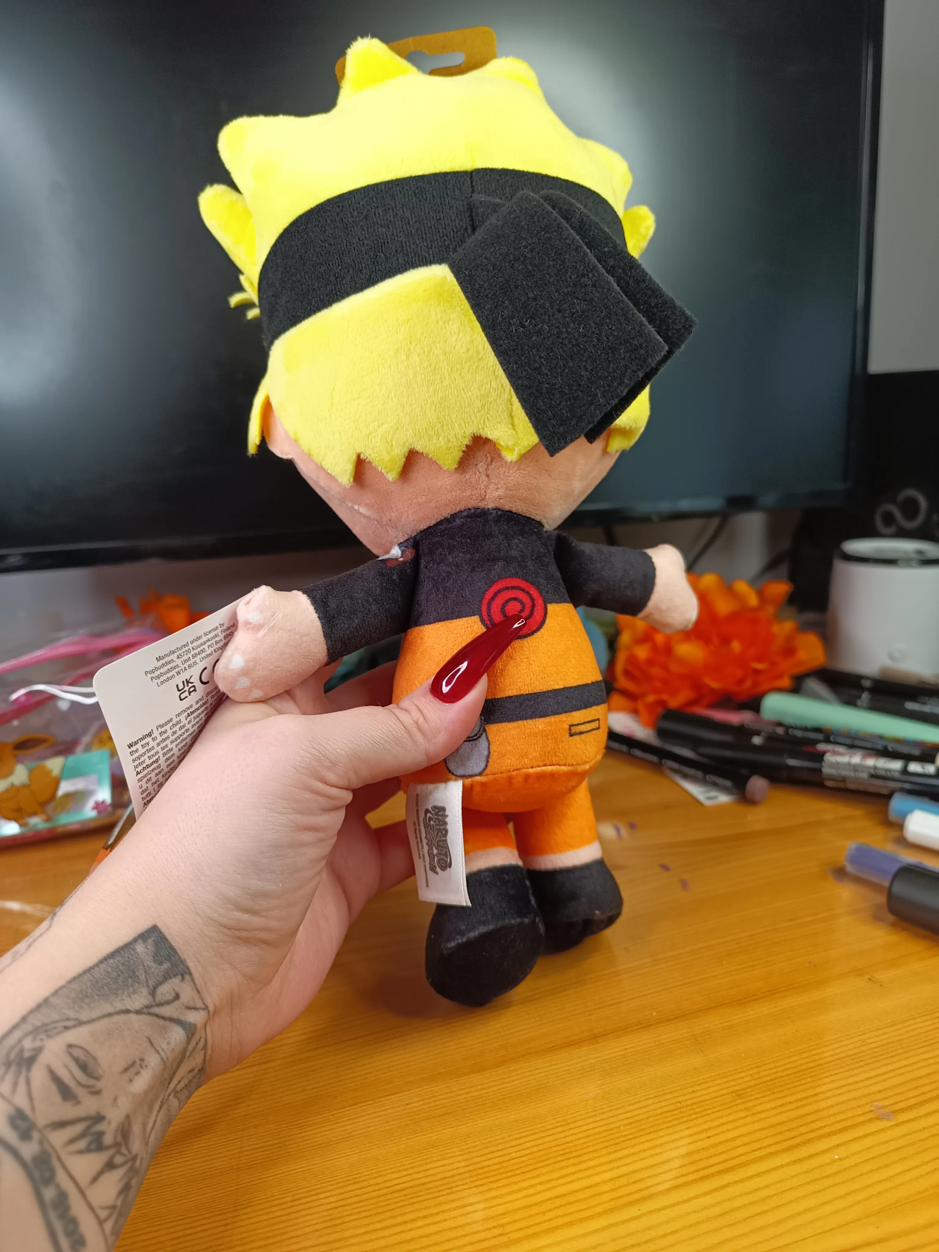 Naruto Shippuden Cuteforme Pluszowa Figurka Naruto Uzumaki Nine Tails Unleashed Version 29 cm zdjęcie produktu