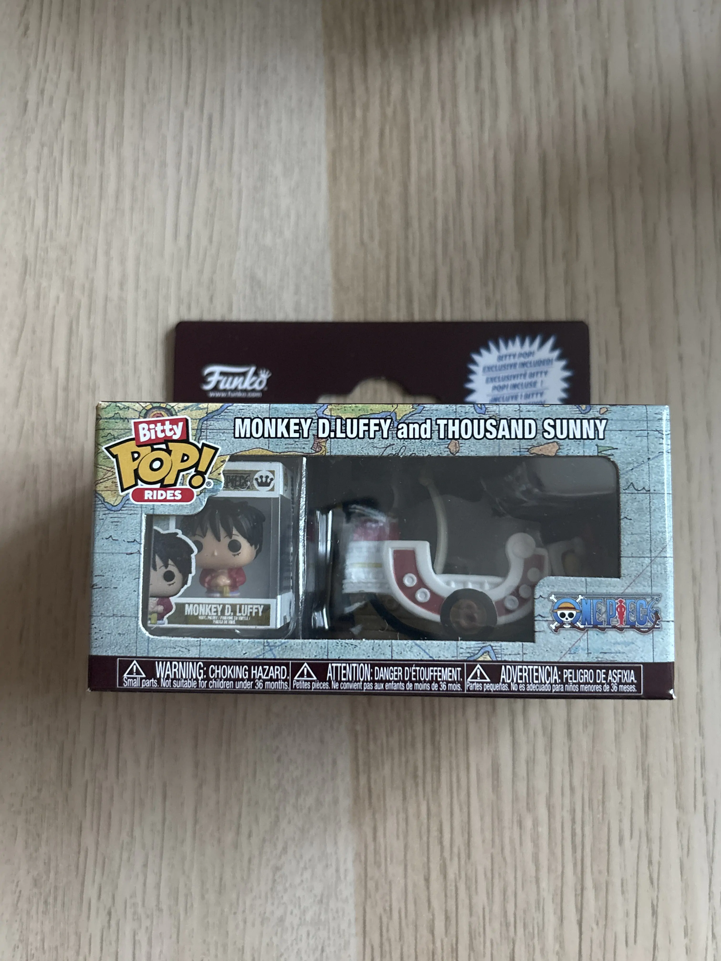 Bitty Funko POP figurka Ride One Pice Monkey D.Luffy i Thousand Sunny zdjęcie produktu