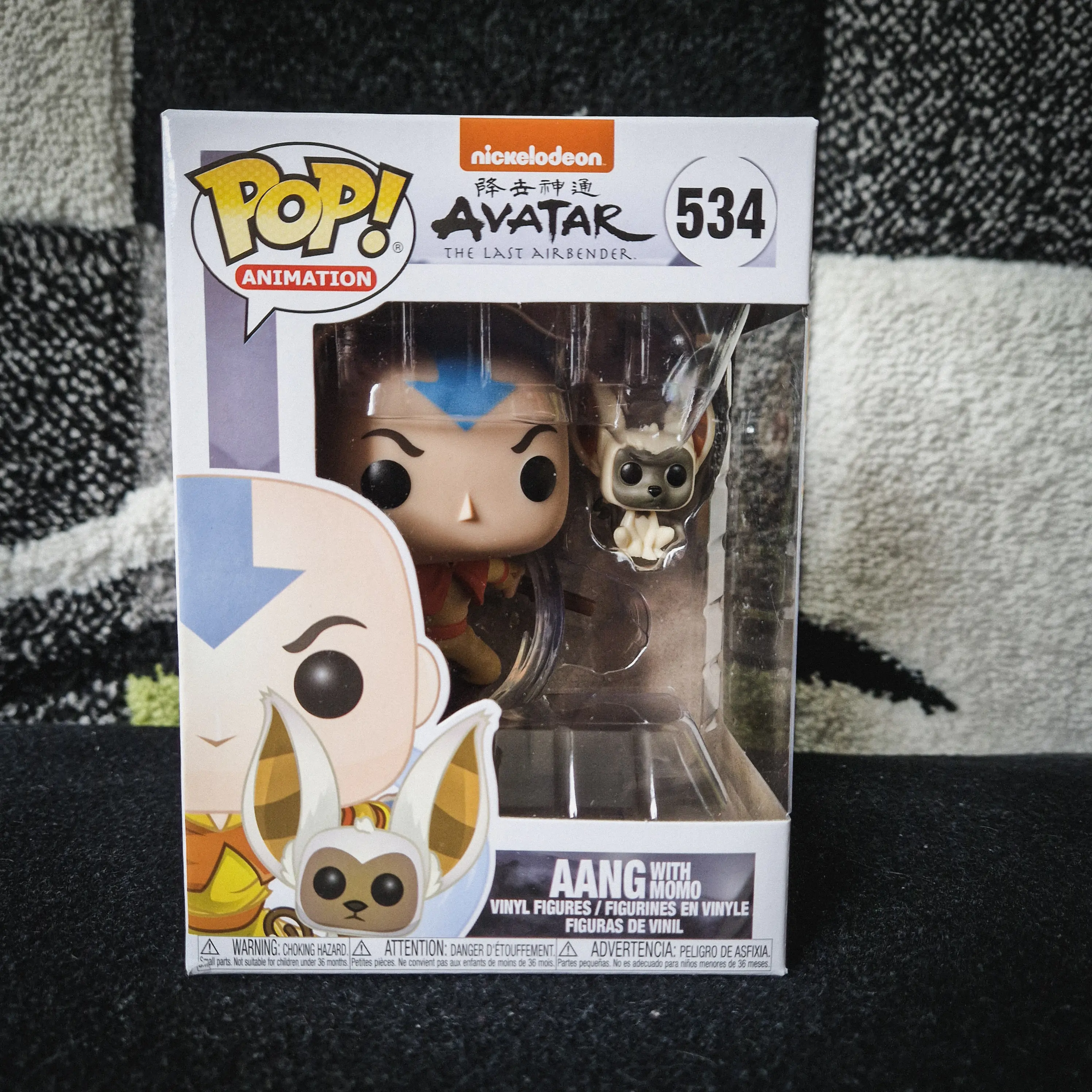 Avatar The Last Airbender POP! Animowana figurka winylowa Aang z Momo 9 cm zdjęcie produktu