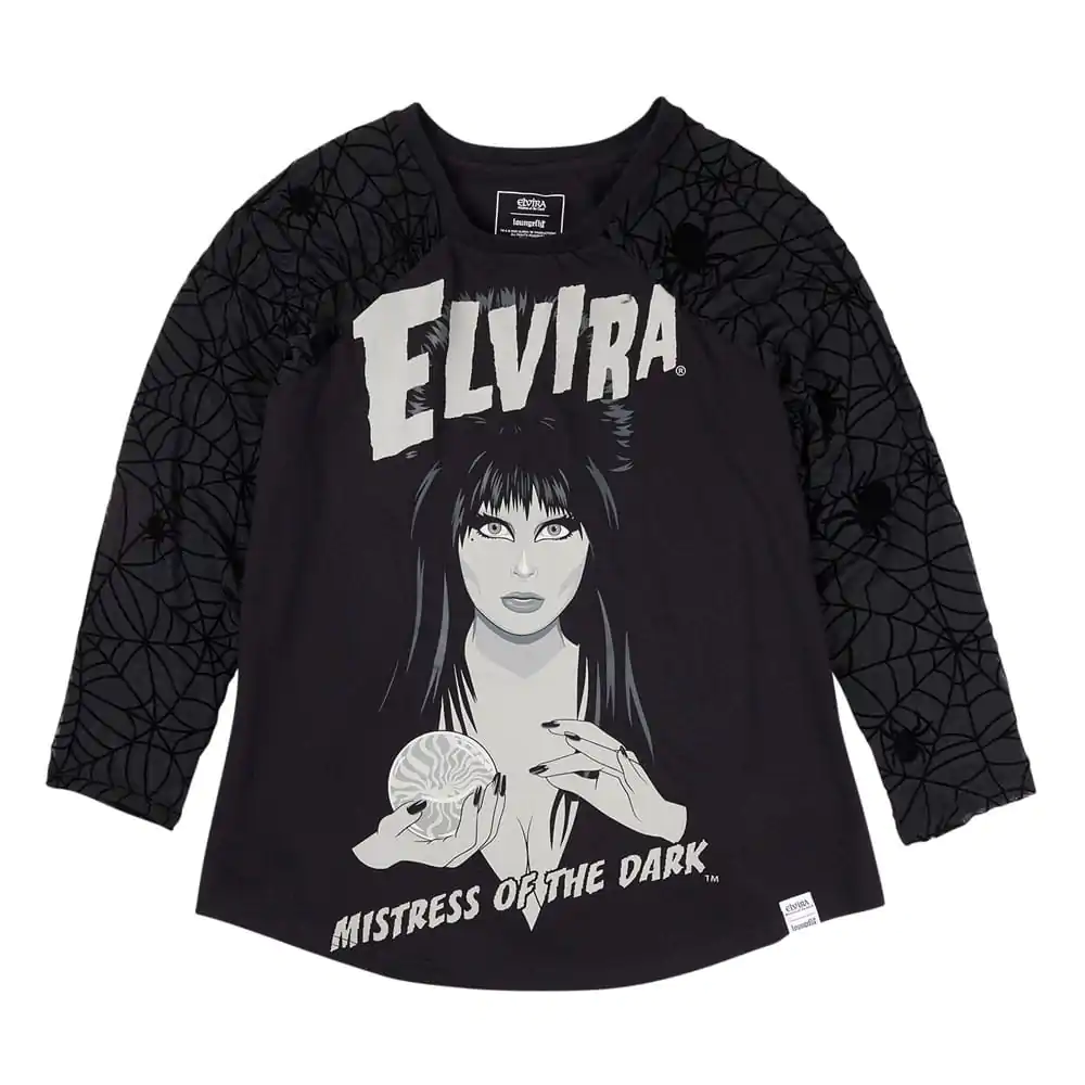 Elivira by Loungefly Koszulka Tee T-Shirt Unisex Shirred Raglan zdjęcie produktu