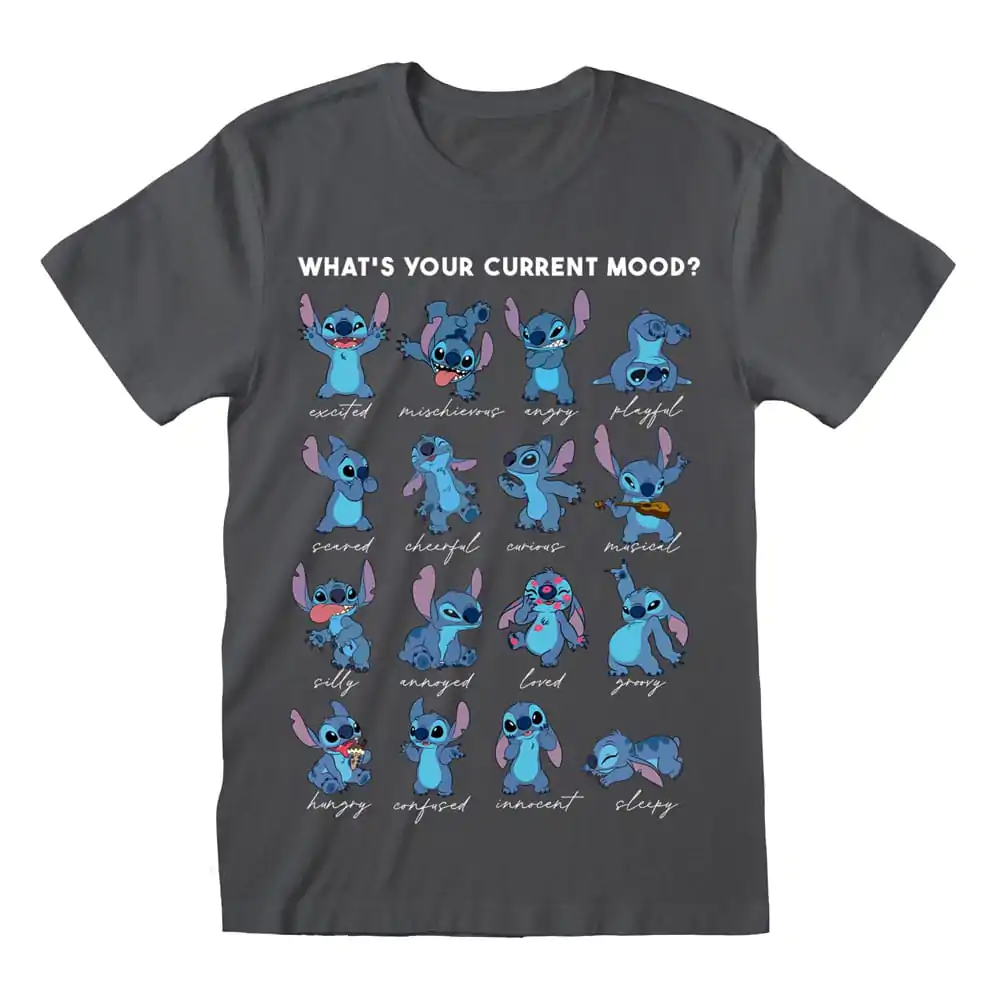 Lilo & Stitch T-Shirt Stitch Emotions Charcoal zdjęcie produktu
