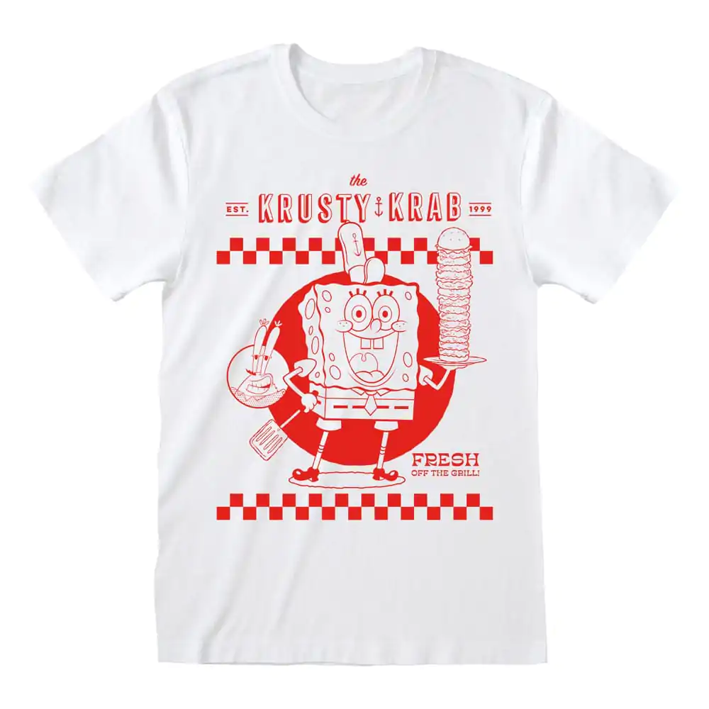 SpongeBob Squarepants T-Shirt Krusty Krab Biała Koszulka zdjęcie produktu