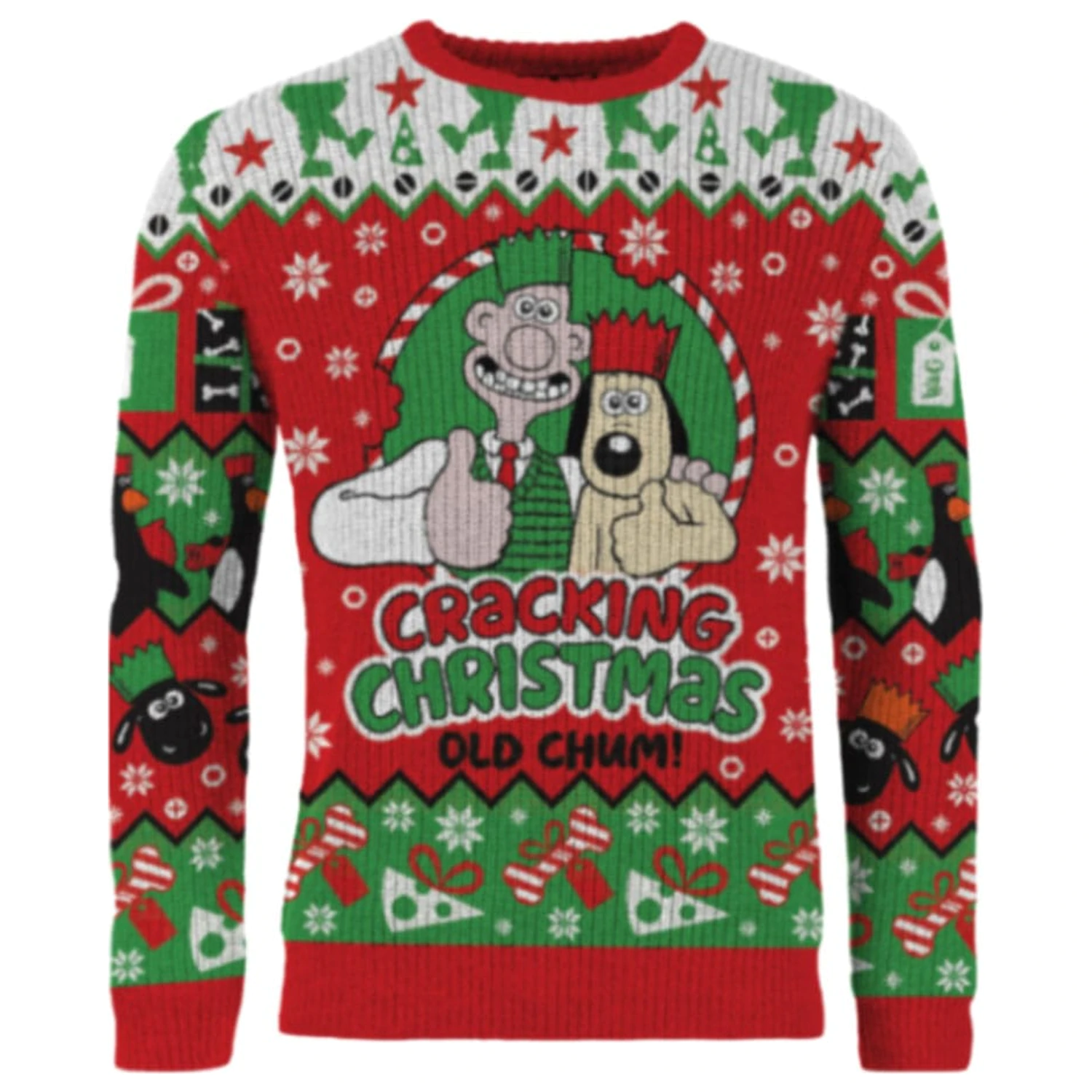 Wallace & Gromit świąteczny sweter Cracking Christmas Old Chum! zdjęcie produktu