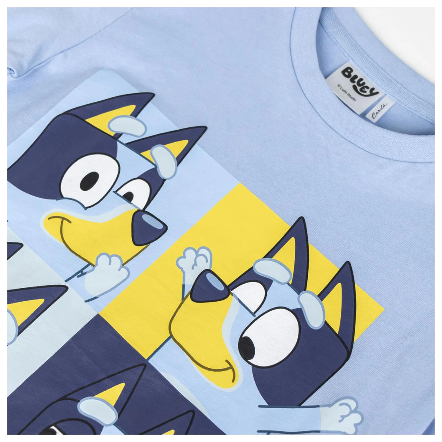 Bluey Mosaic dziecięca koszulka z krótkim rękawem, top zdjęcie produktu