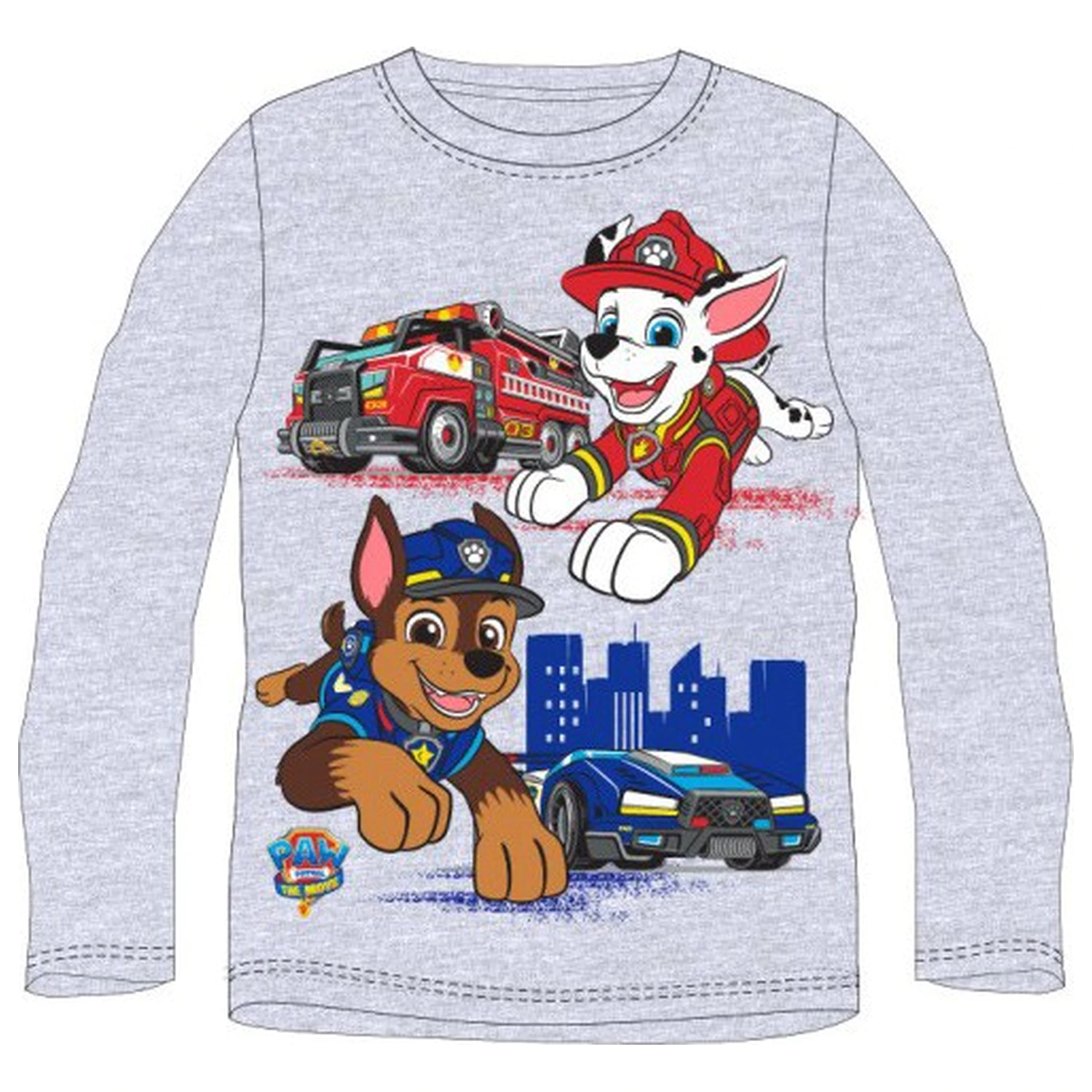 PAW Patrol City Saviors Szara Koszulka z Długim Rękawem dla Dzieci, Top zdjęcie produktu