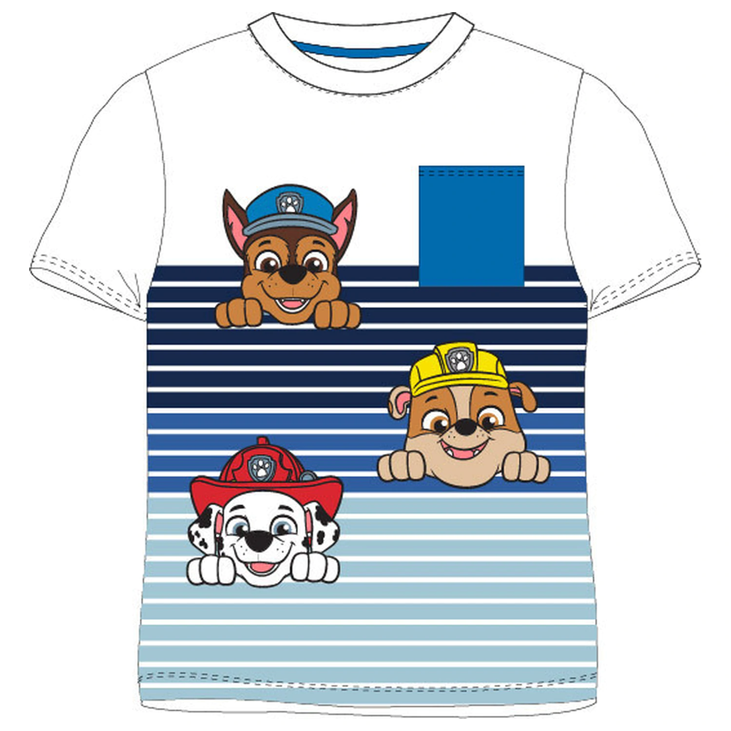 Paw Patrol Stripes Krótki rękaw T-shirt dla dzieci, Top zdjęcie produktu