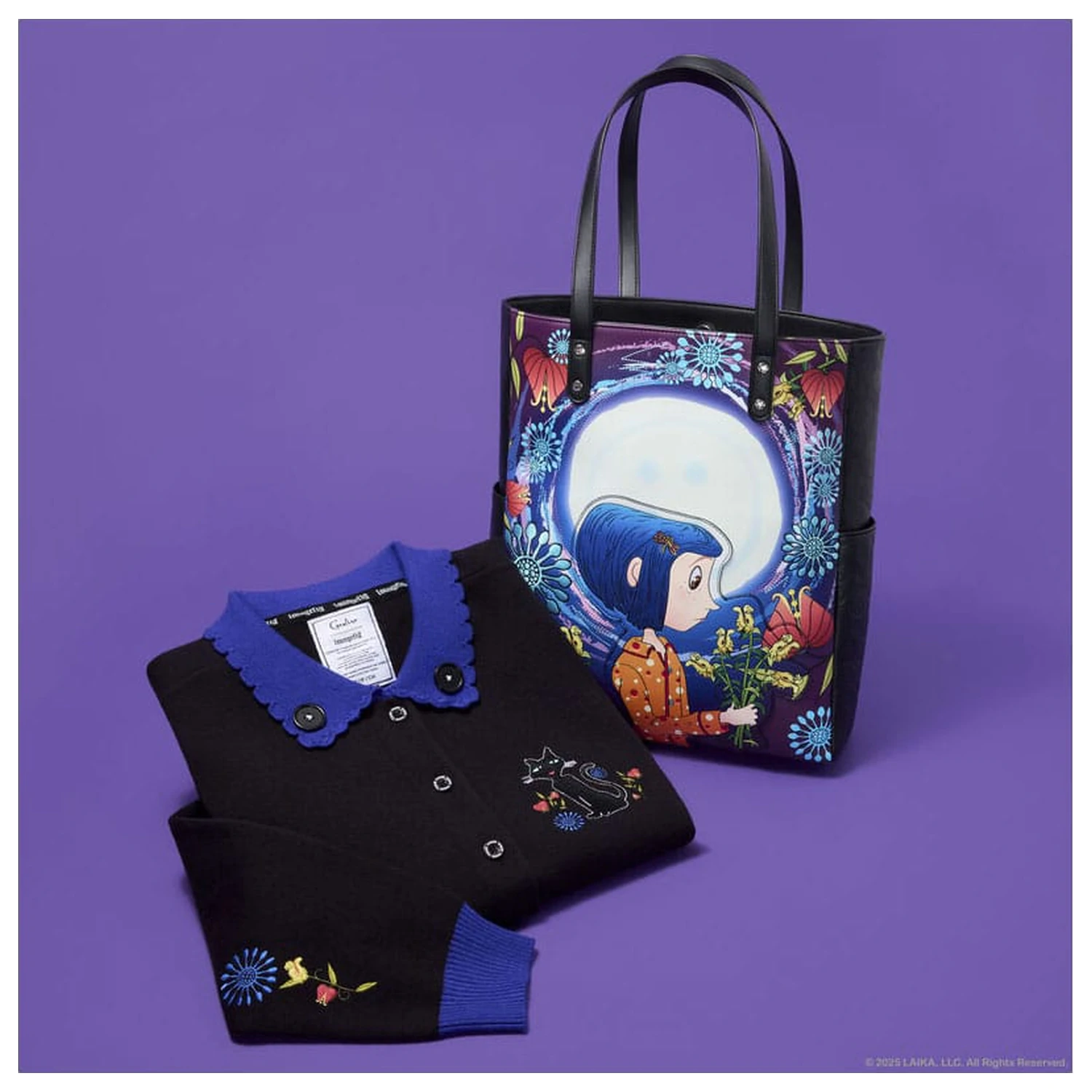 Pixar Coraline by Loungefly Kardigan Unisex Kołnierzyk Cat Dragonfly zdjęcie produktu