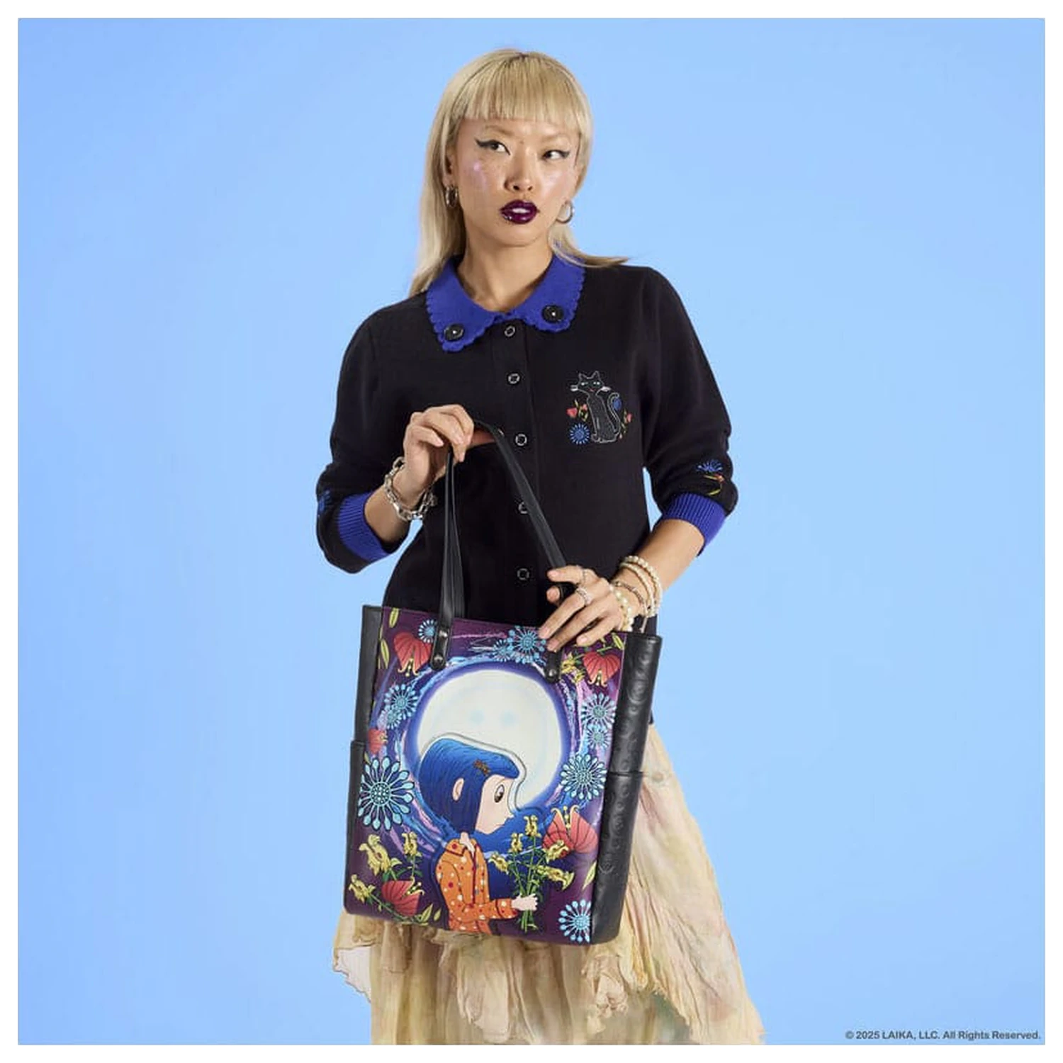 Pixar Coraline by Loungefly Kardigan Unisex Kołnierzyk Cat Dragonfly zdjęcie produktu