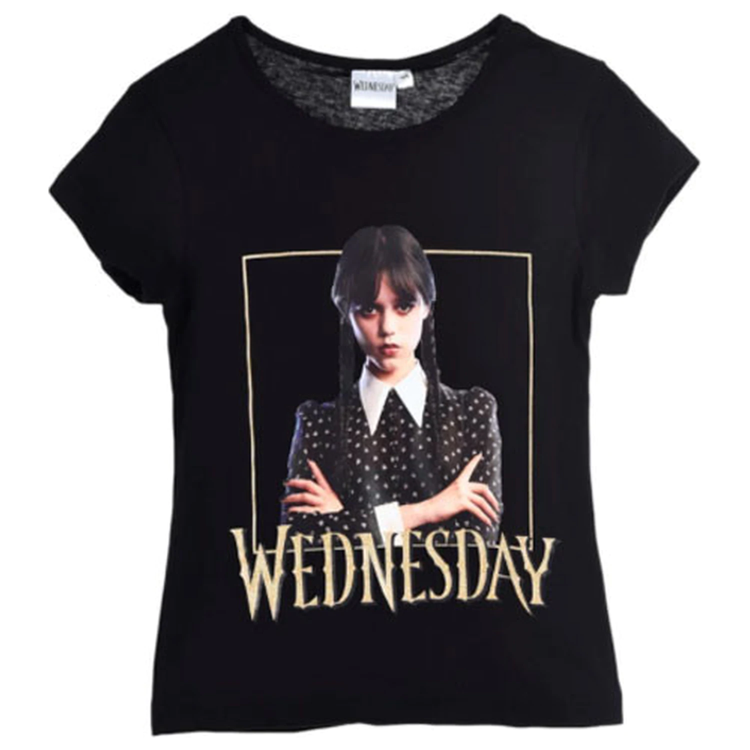 Wednesday Gloomy Black Dziecięcy T-shirt z krótkim rękawem, Top zdjęcie produktu