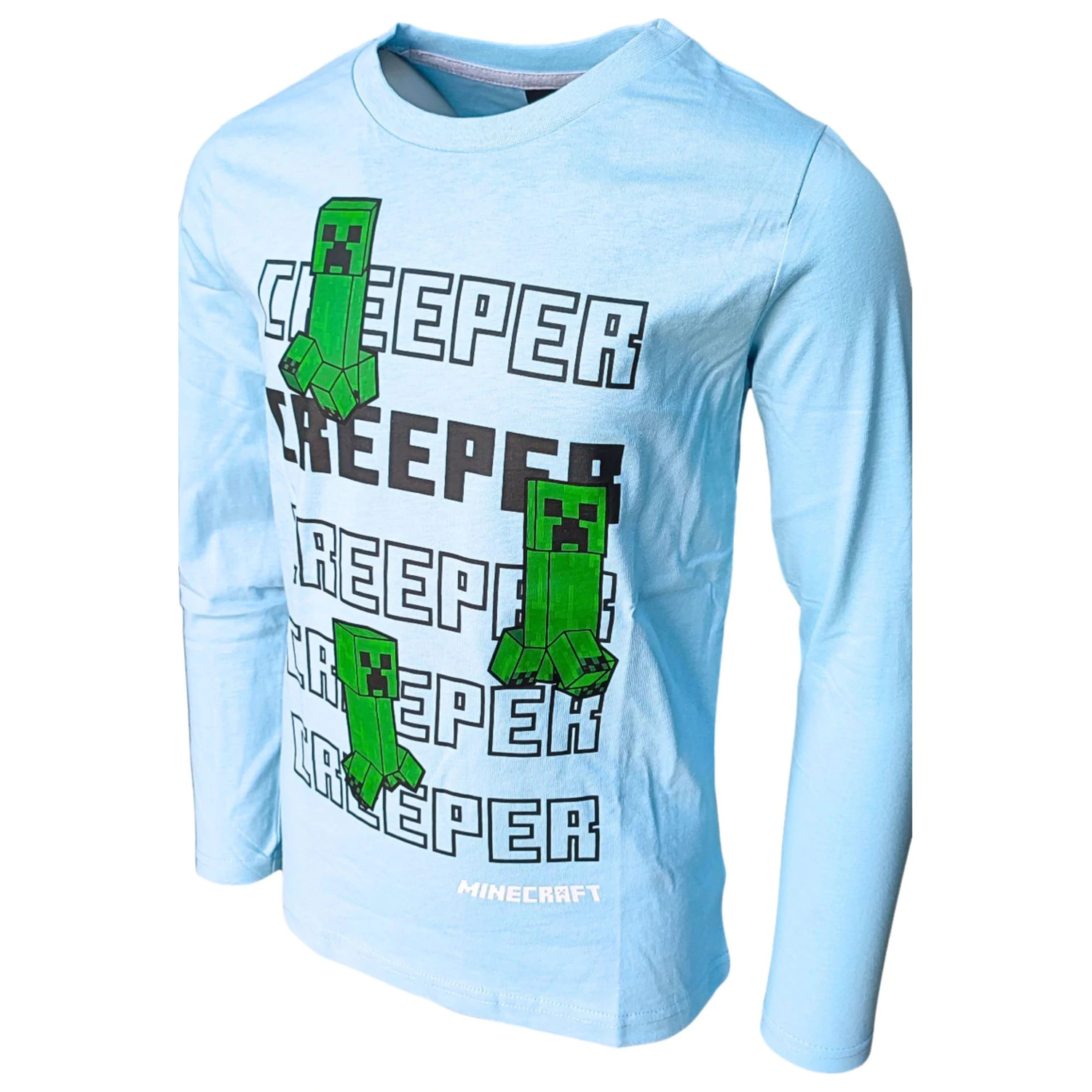 Minecraft Creeper Kids koszulka z długim rękawem Top zdjęcie produktu