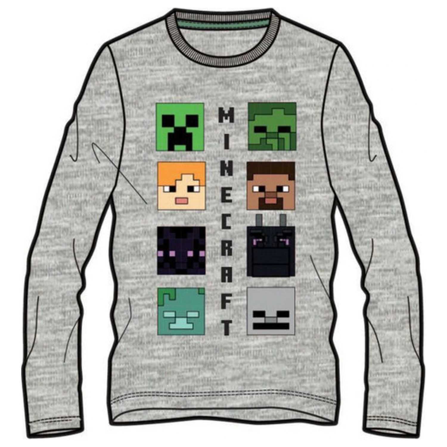 Minecraft Lineup Kids koszulka z długim rękawem, T-shirt, Top zdjęcie produktu
