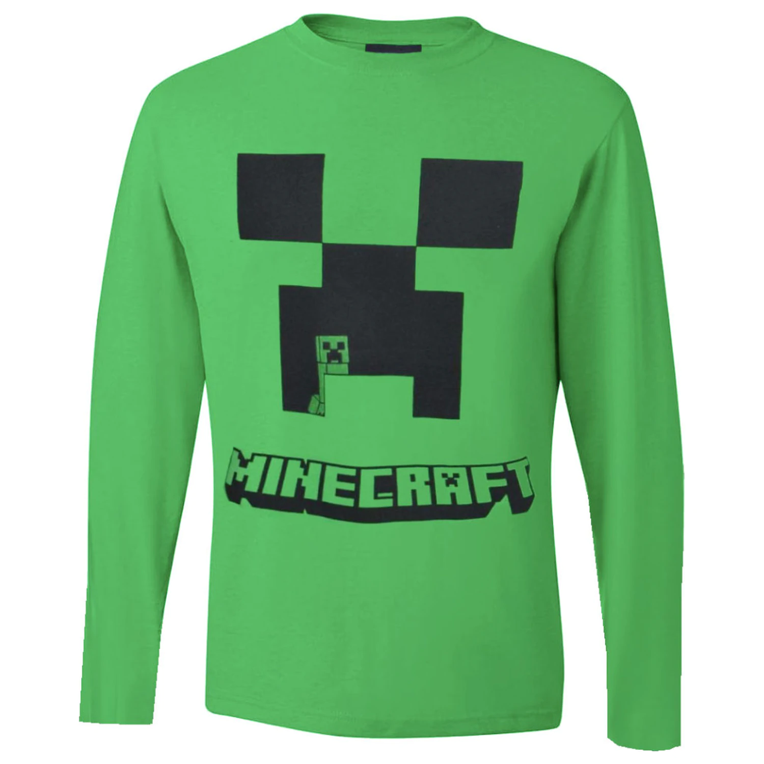 Minecraft Creeper Green koszulka dla dzieci z długim rękawem, Top zdjęcie produktu