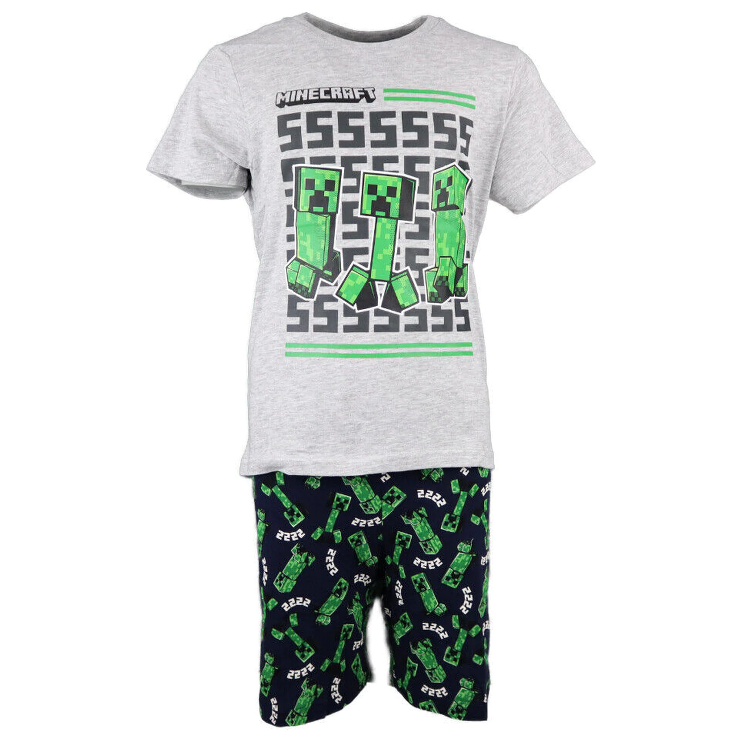 Minecraft Creeper Dreams Krótkie piżamy dziecięce zdjęcie produktu