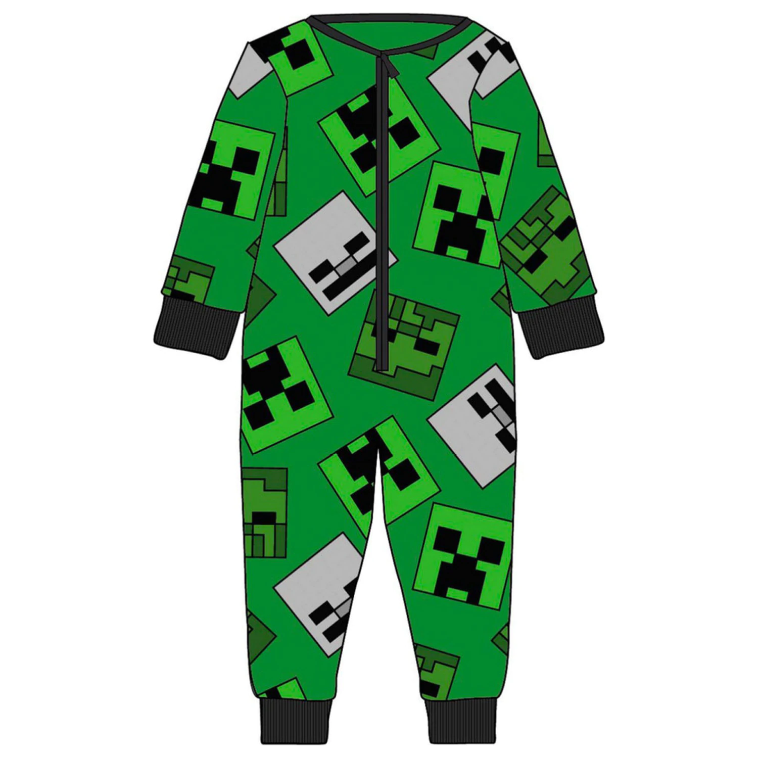 Minecraft Emerald Kids' Długie Pajamy, All-in-One zdjęcie produktu