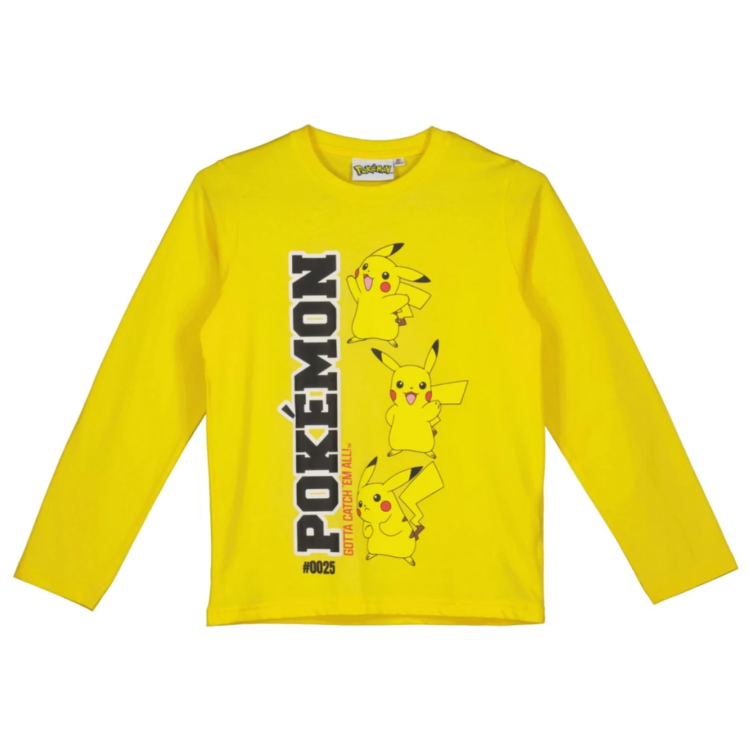 Pokemon Yellow dziecięcy T-shirt z długim rękawem, top zdjęcie produktu