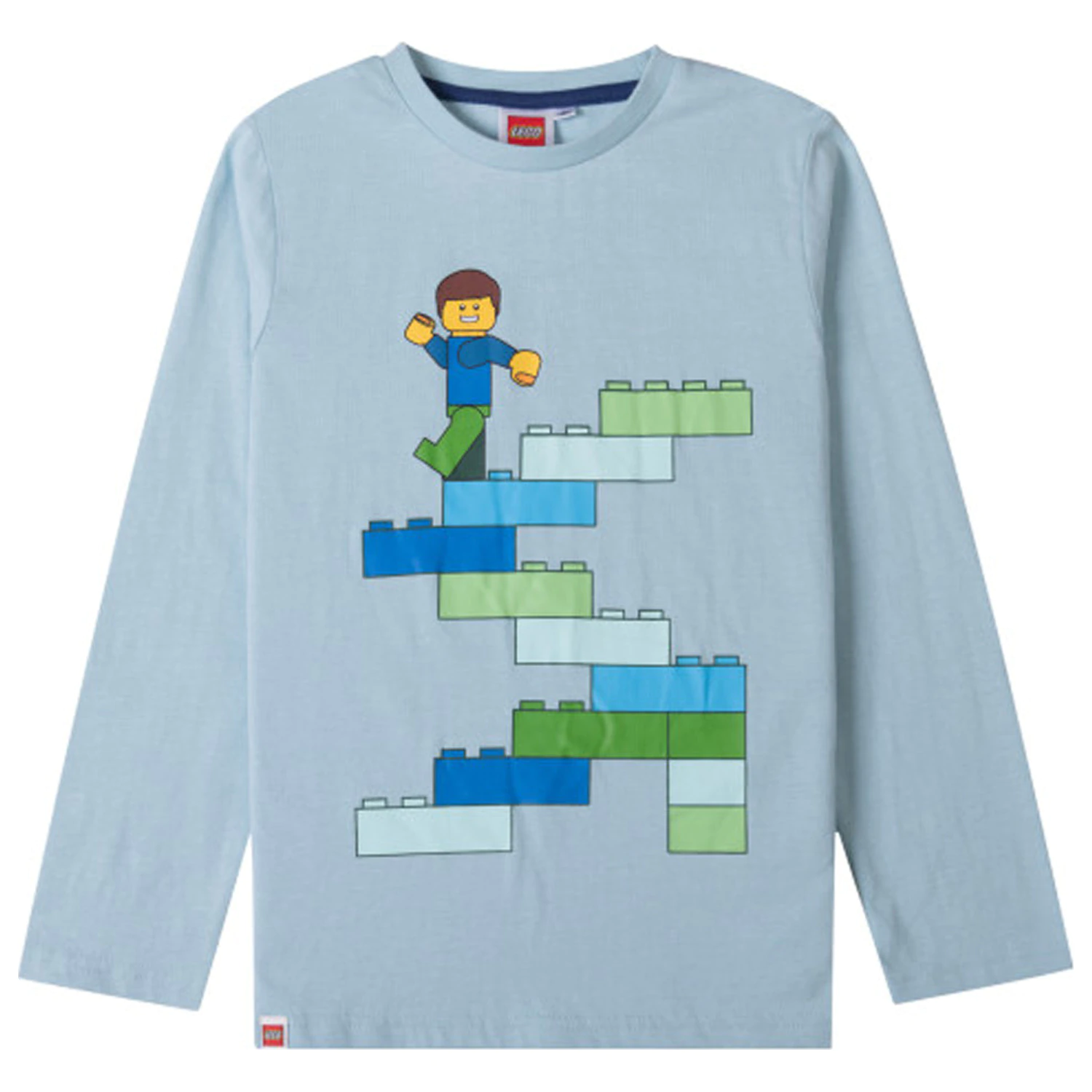 Lego Block Jasnoniebieski Dziecięcy T-Shirt z Długim Rękawem, Bluzka zdjęcie produktu