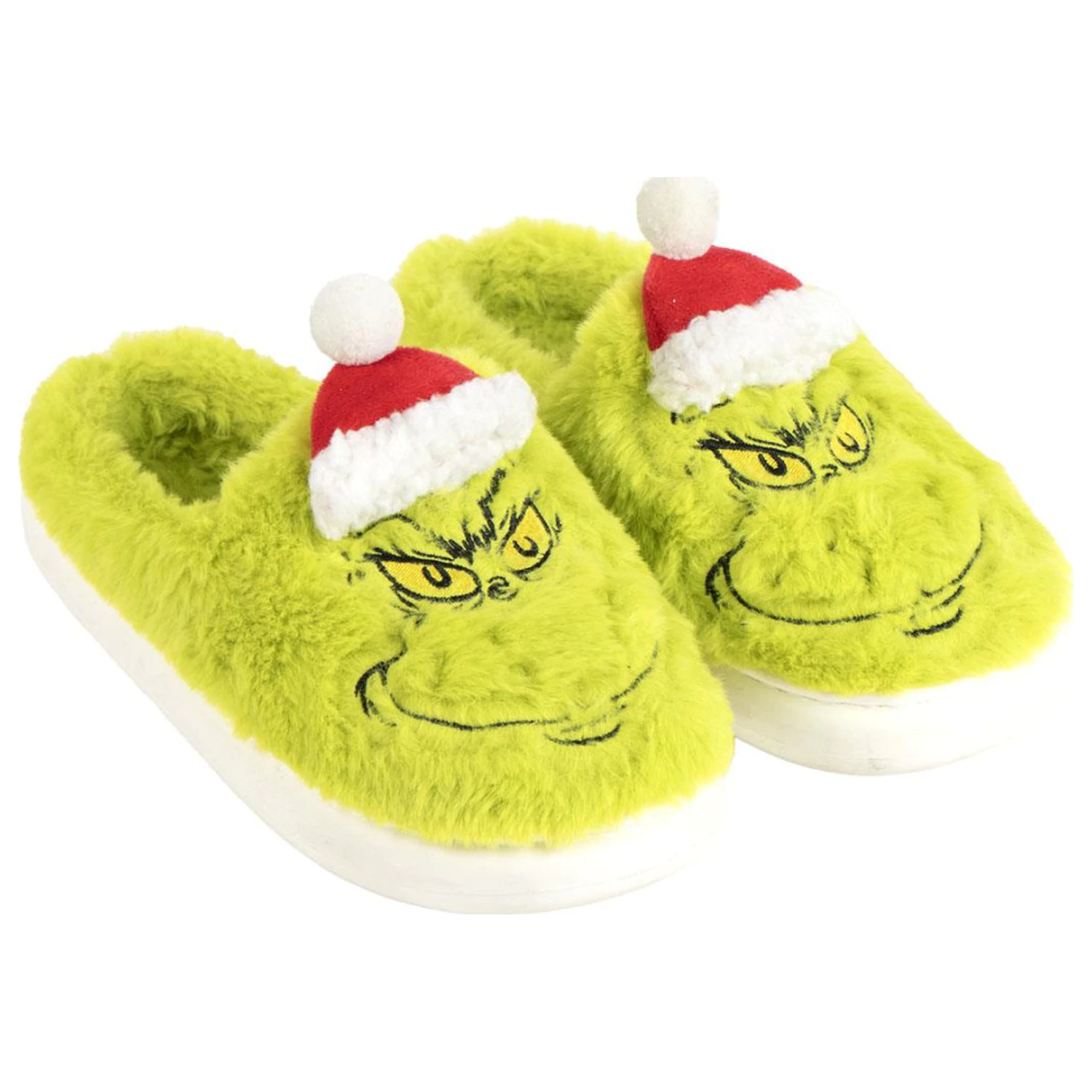The Grinch Santa Hat Dorosłe Kapcie Zimowe zdjęcie produktu