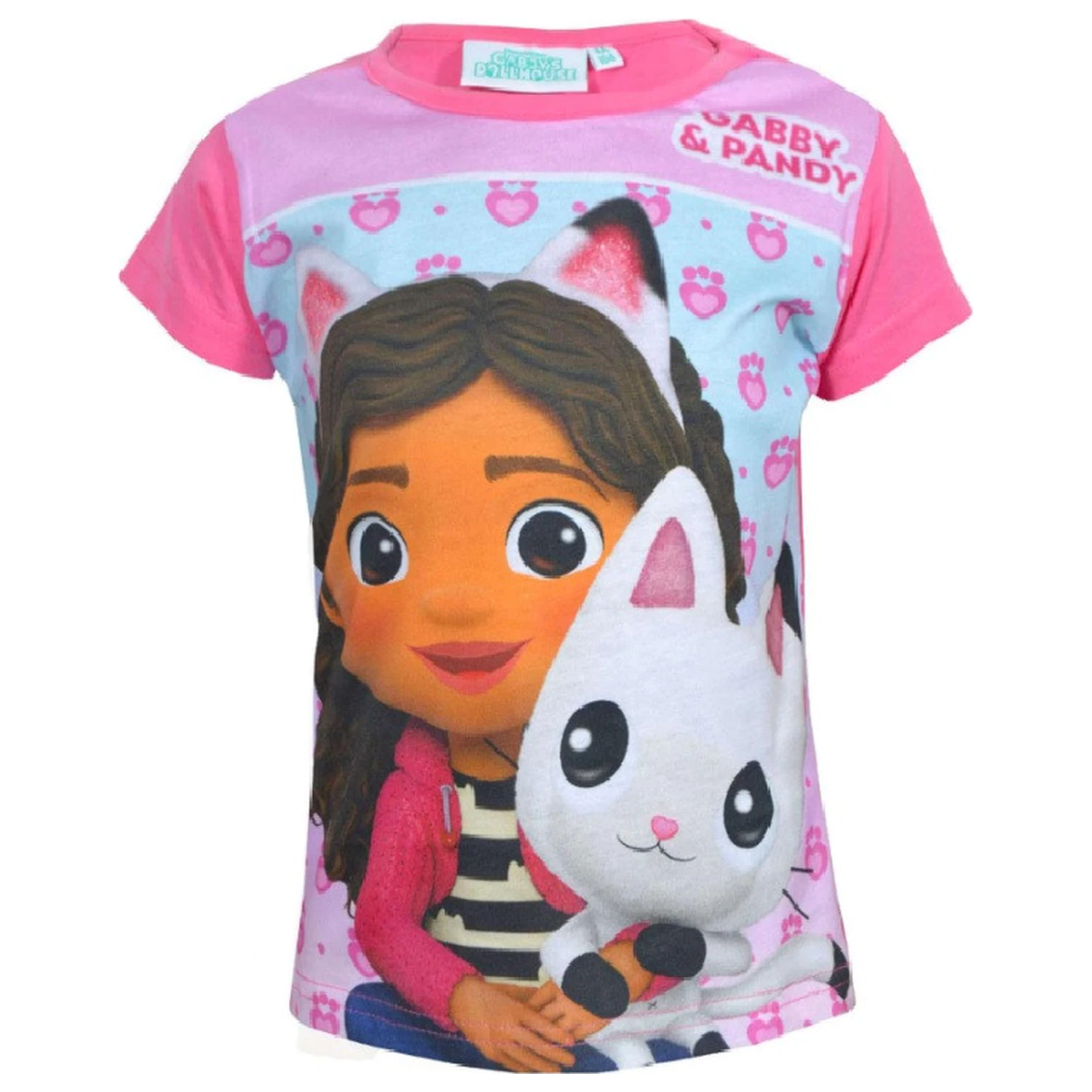 Gabby's Dollhouse Pandy Pink Krótki Rękaw T-Shirt Top dla Dzieci zdjęcie produktu