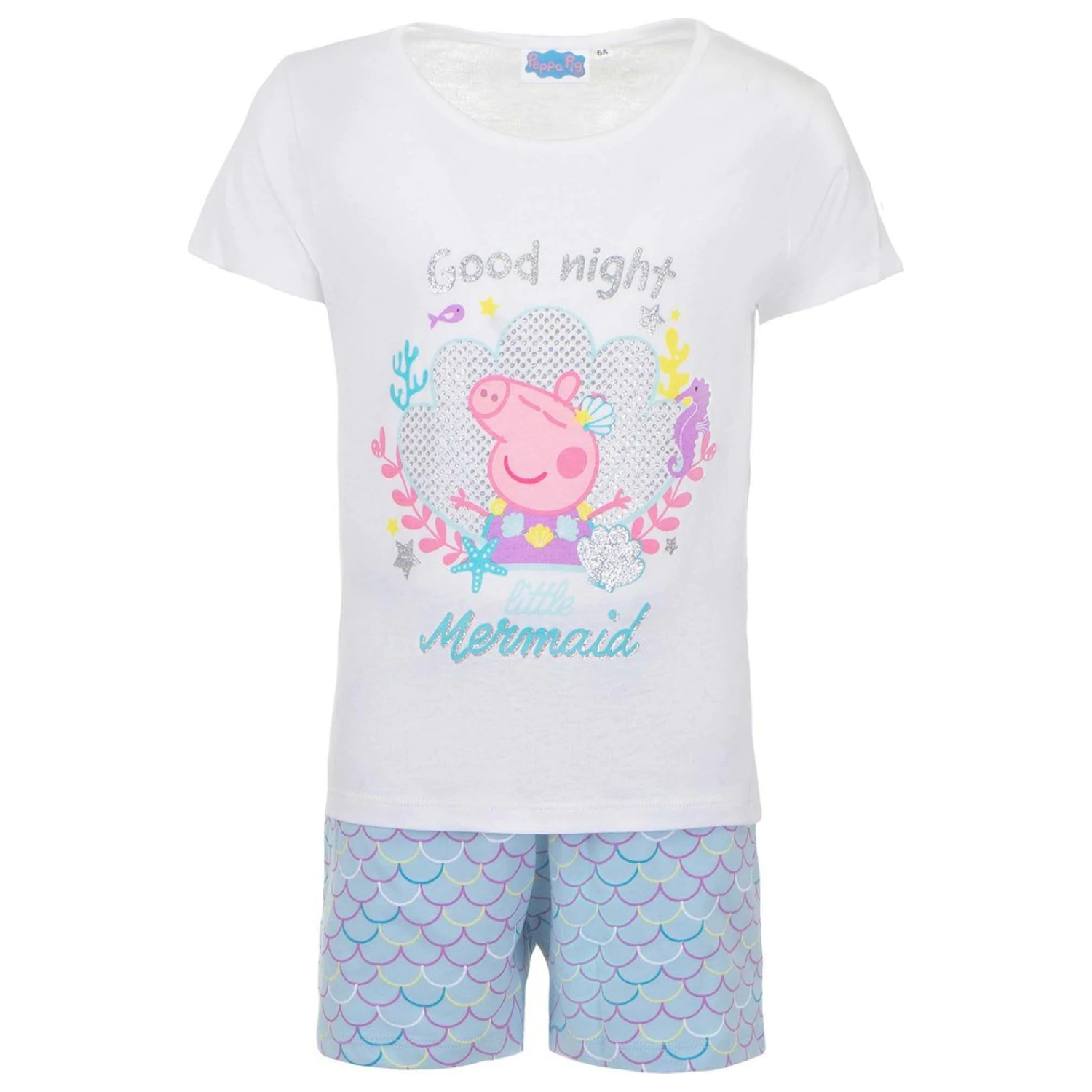 Peppa Pig Good Night Mermaid Dziecięca Krótka Piżama zdjęcie produktu