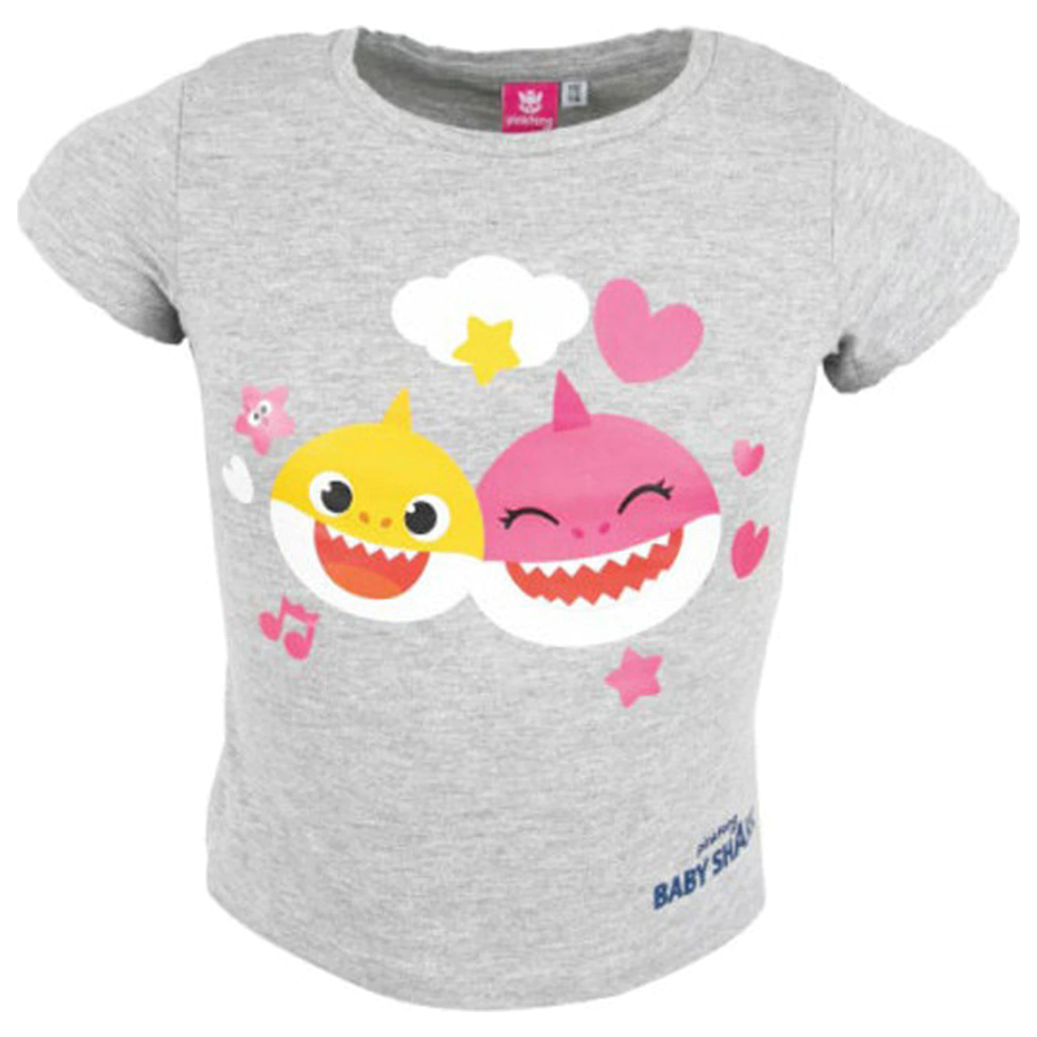 Baby Shark Fun Grey Kids T-Shirt z krótkim rękawem, Top zdjęcie produktu