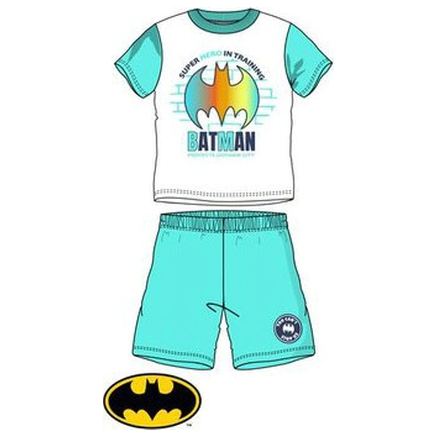 Batman Protects Niebieska Krótka Piżama dla Dzieci zdjęcie produktu
