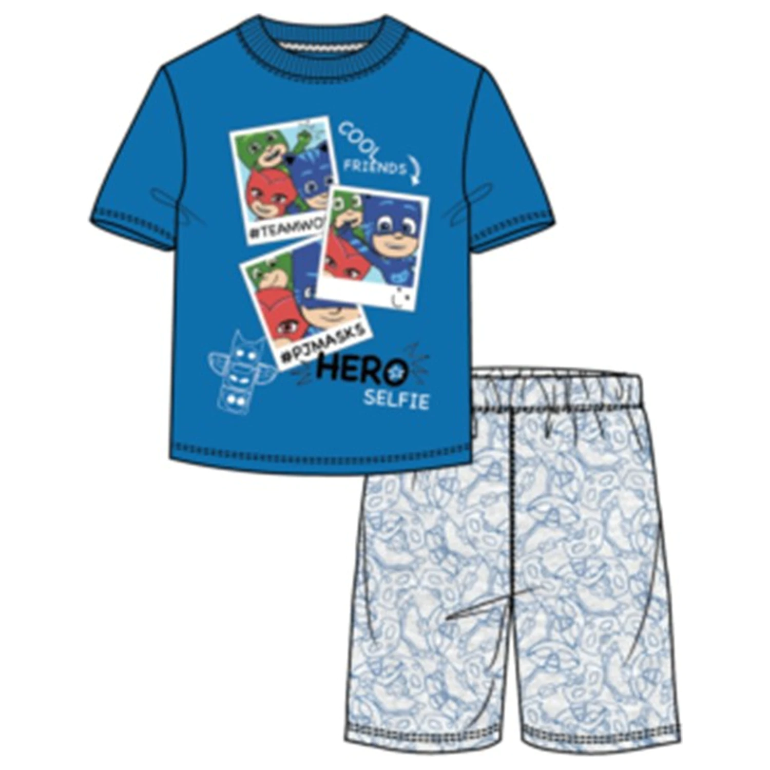 PJ Masks Hero Selfie krótkie piżamy dla dzieci zdjęcie produktu