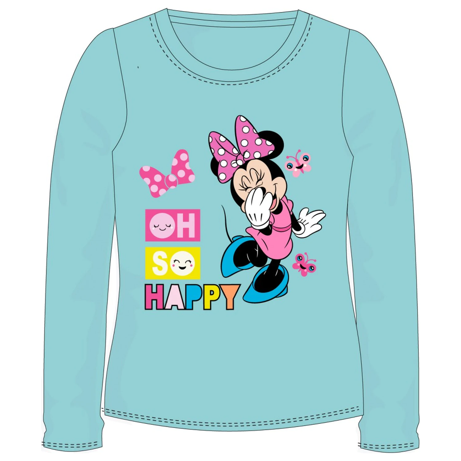 Disney Minnie So Happy Dziecięca Koszulka z Długim Rękawem, Top zdjęcie produktu