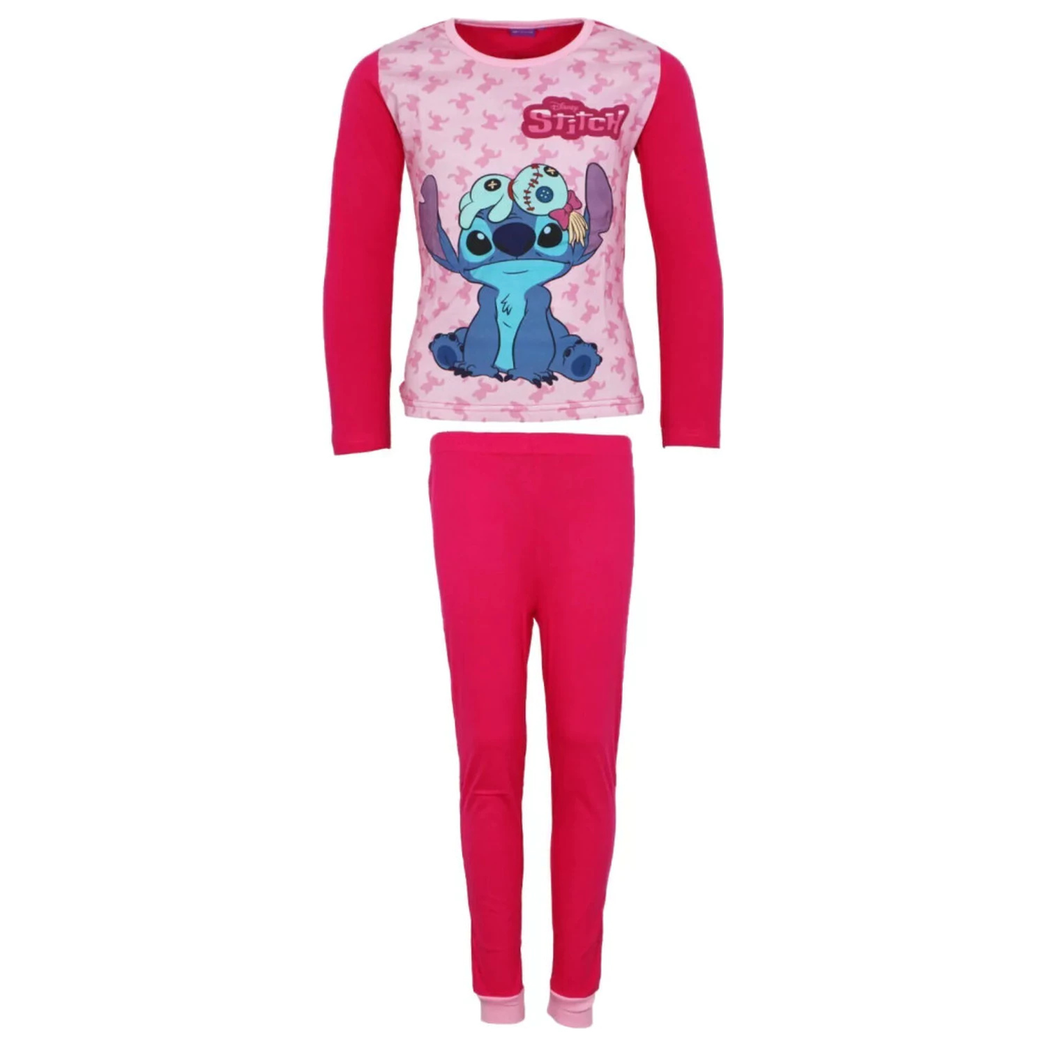 Stitch Scrump Pink dziecięca Długa Piżama zdjęcie produktu