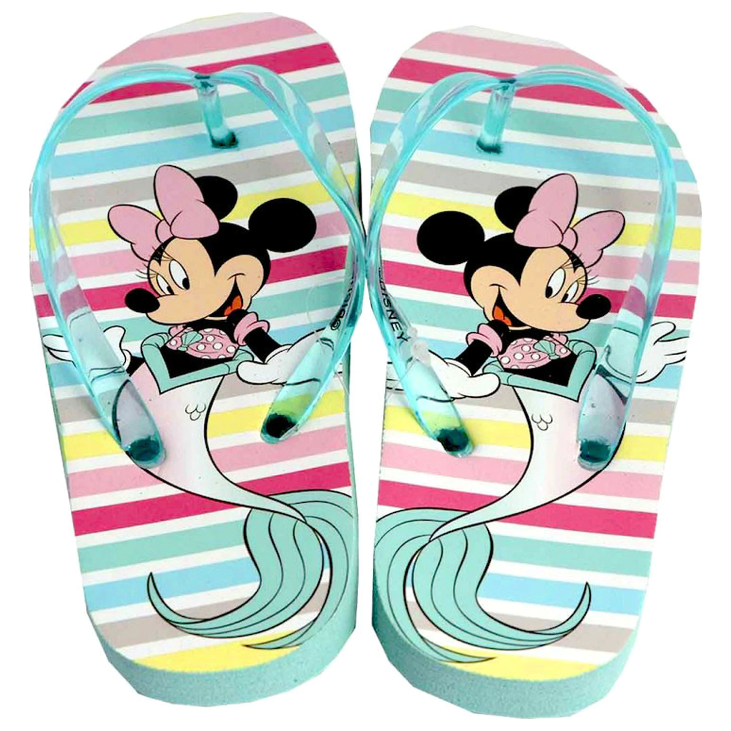 Disney Minnie Mermaid Blue dziecięce klapki, japonki zdjęcie produktu