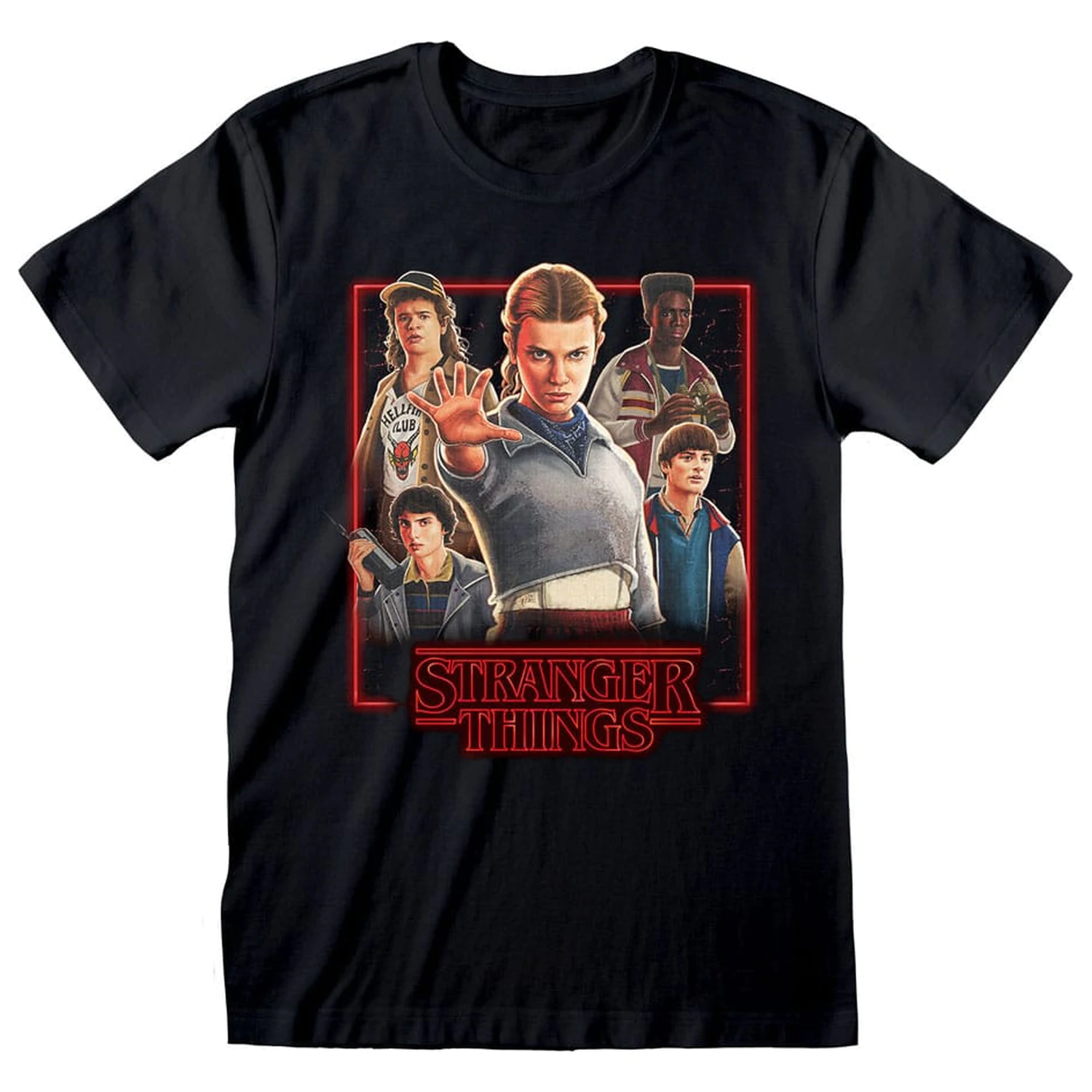 Stranger Things T-Shirt Characters in Glowing Box zdjęcie produktu