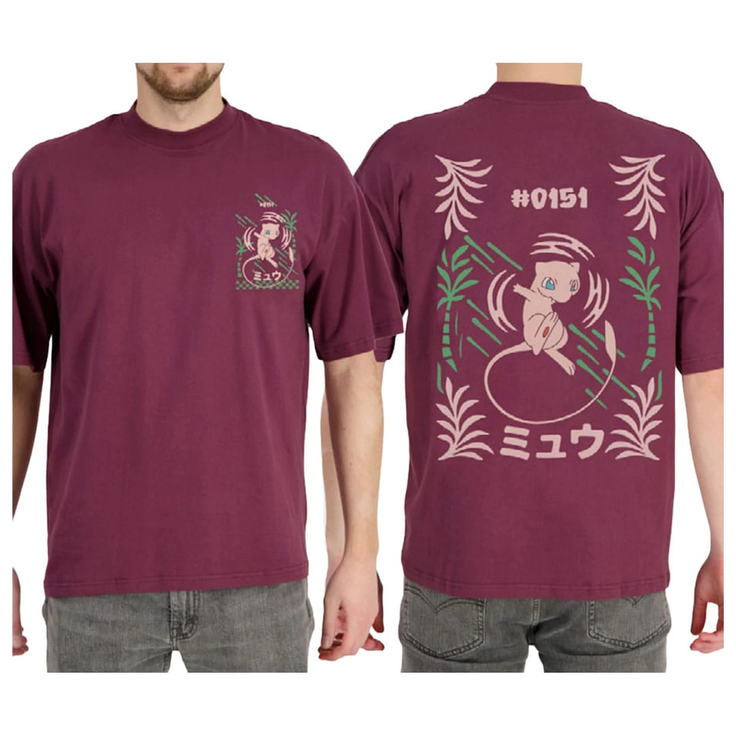 Pokémon T-Shirt Bordeaux Mew zdjęcie produktu