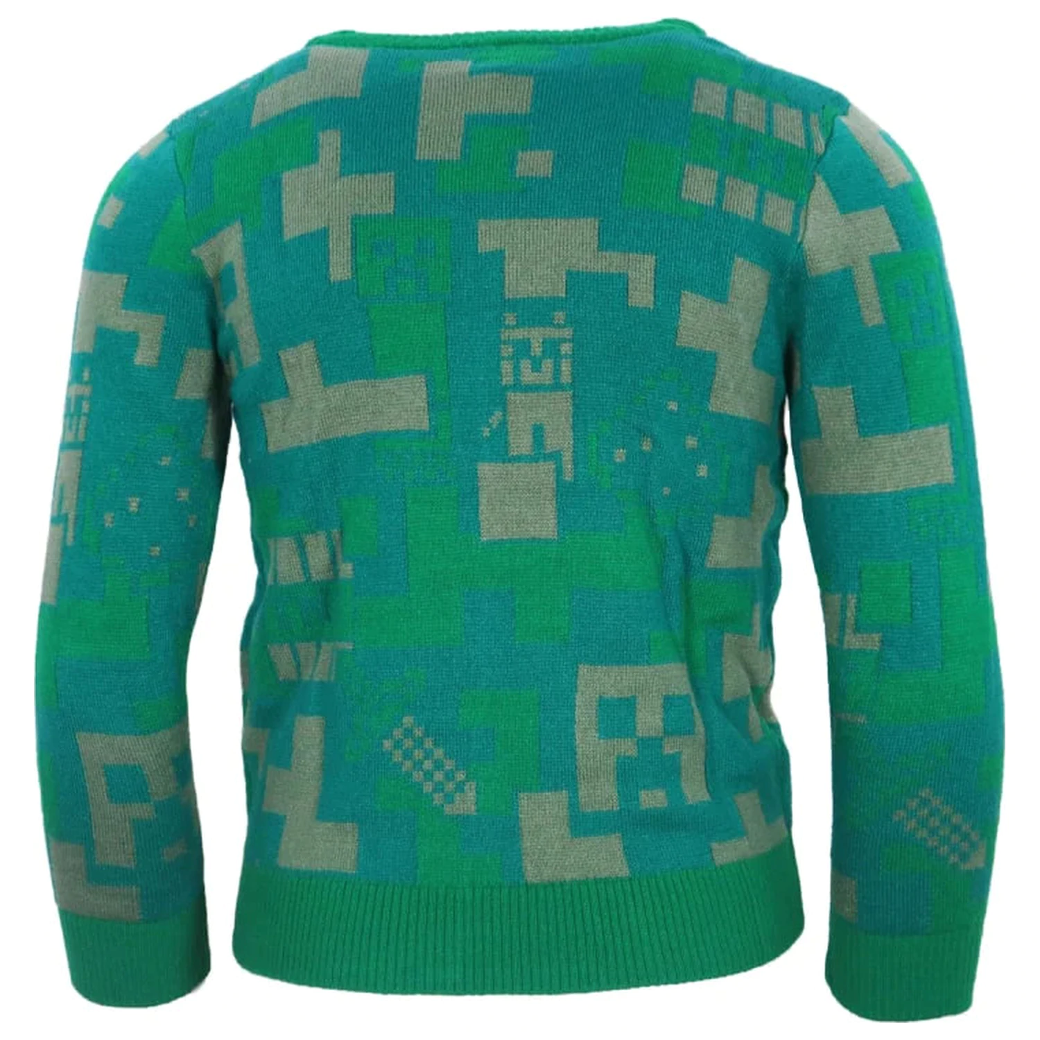 Minecraft zielony dziergany sweter dla dzieci zdjęcie produktu