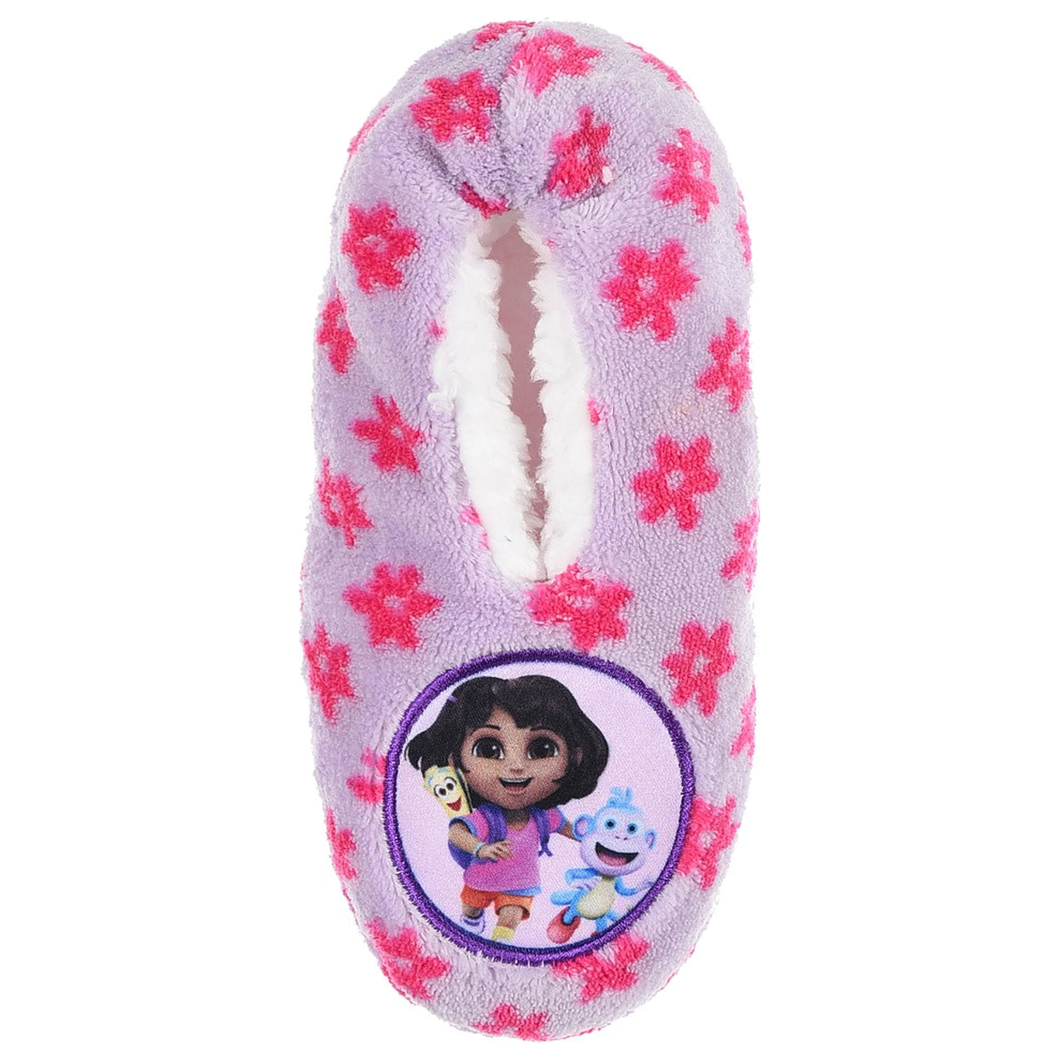 Dora the Explorer Kwiaty Fioletowe Dziecięce Zimowe Kapcie zdjęcie produktu