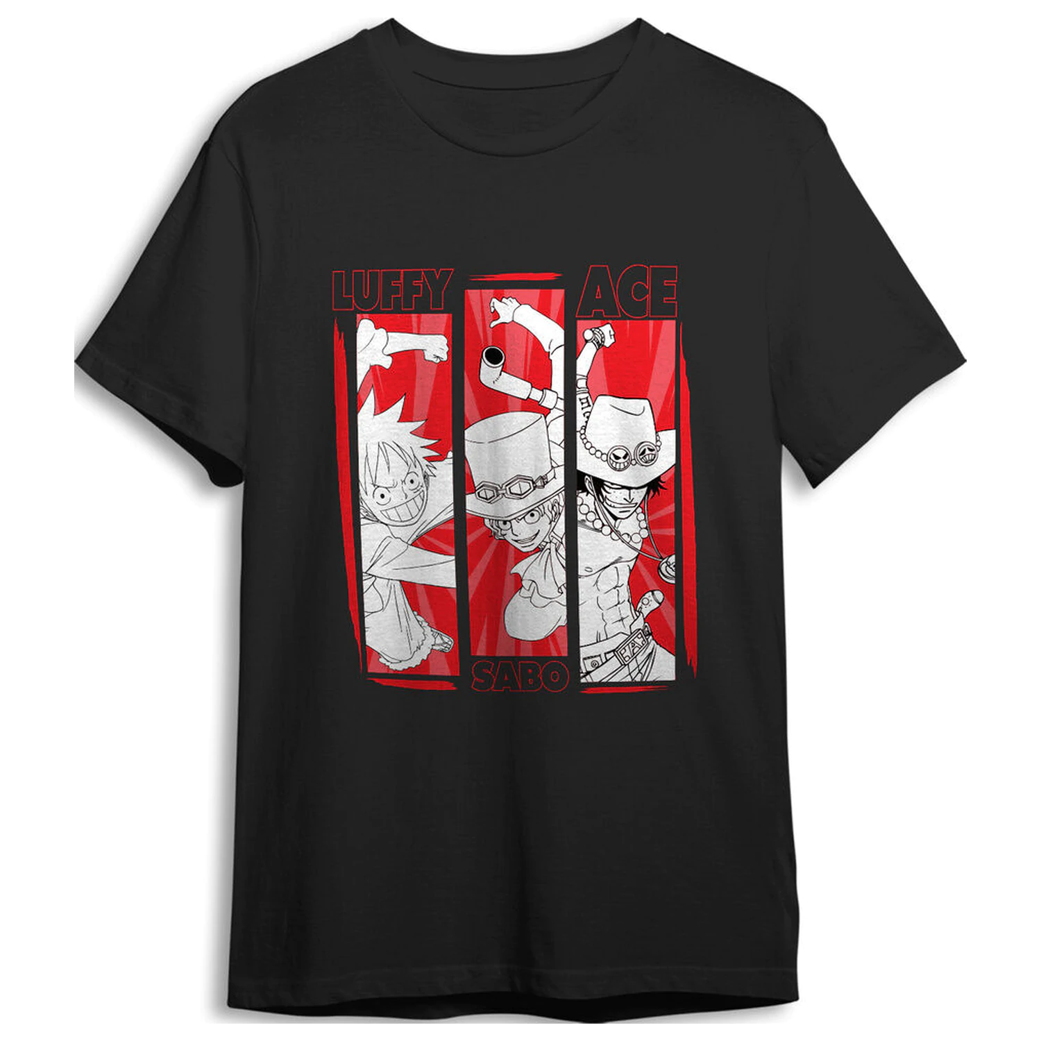 One Piece Monkey D. Luffy, Sabo & Ace koszulka dla dorosłych zdjęcie produktu