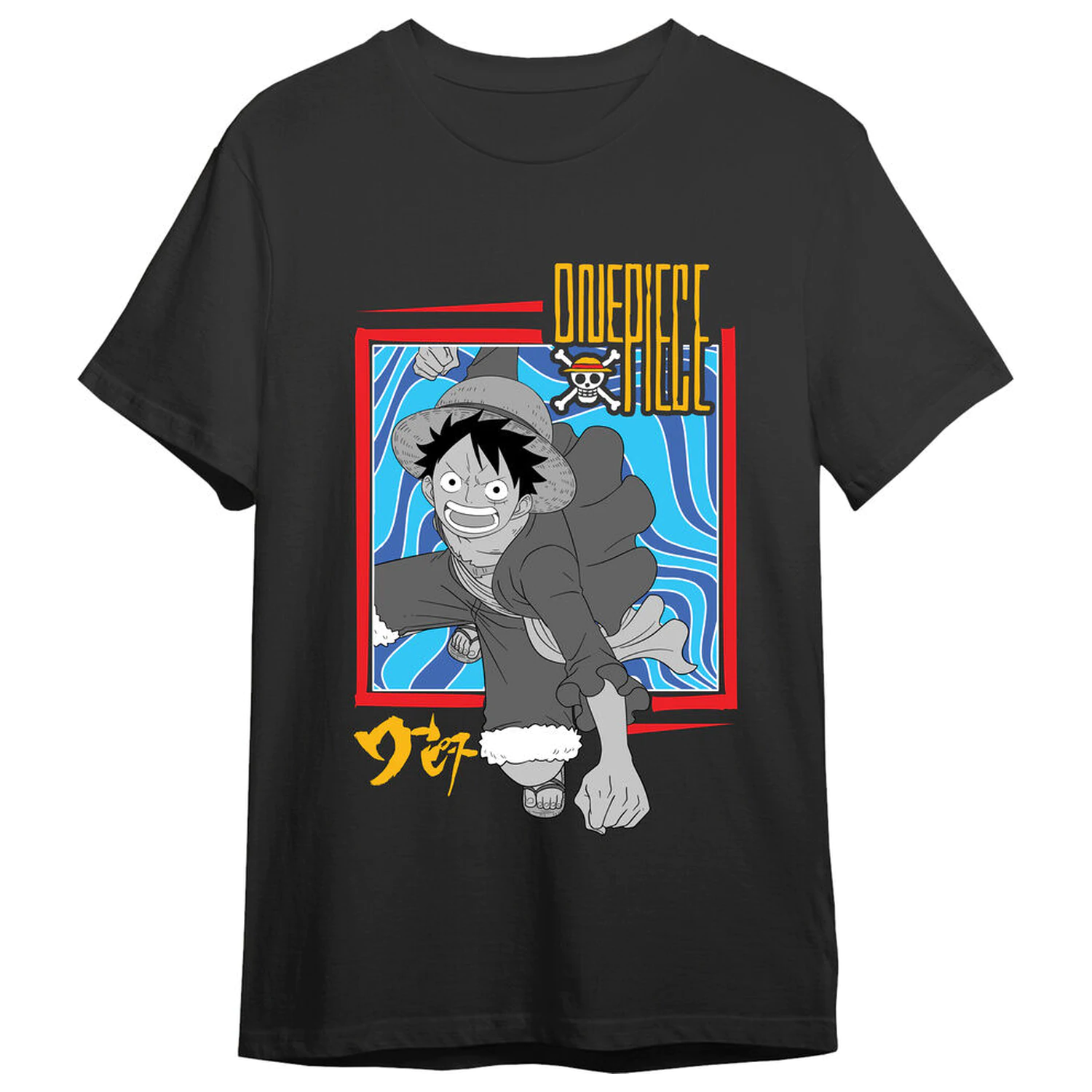 One Piece Monkey D. Luffy Attack koszulka dla dorosłych zdjęcie produktu