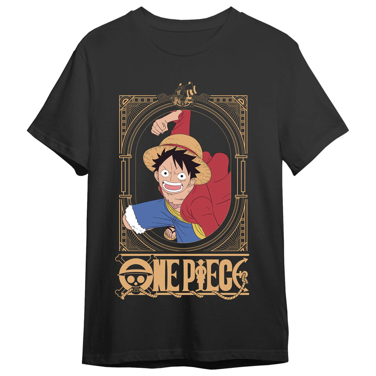 One Piece Monkey D. Luffy Attack koszulka dla dorosłych zdjęcie produktu