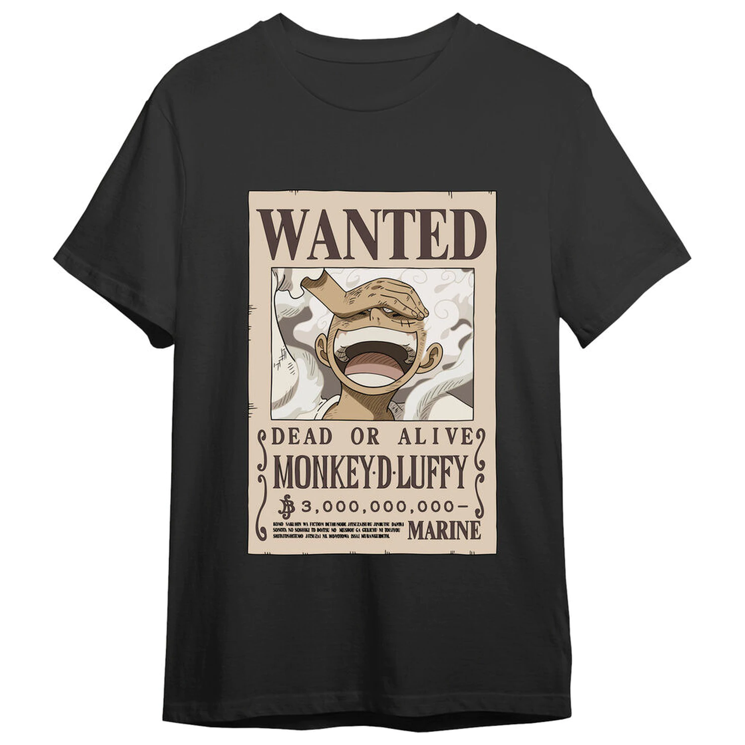 One Piece Monkey D. Luffy Wanted dorosła koszulka zdjęcie produktu