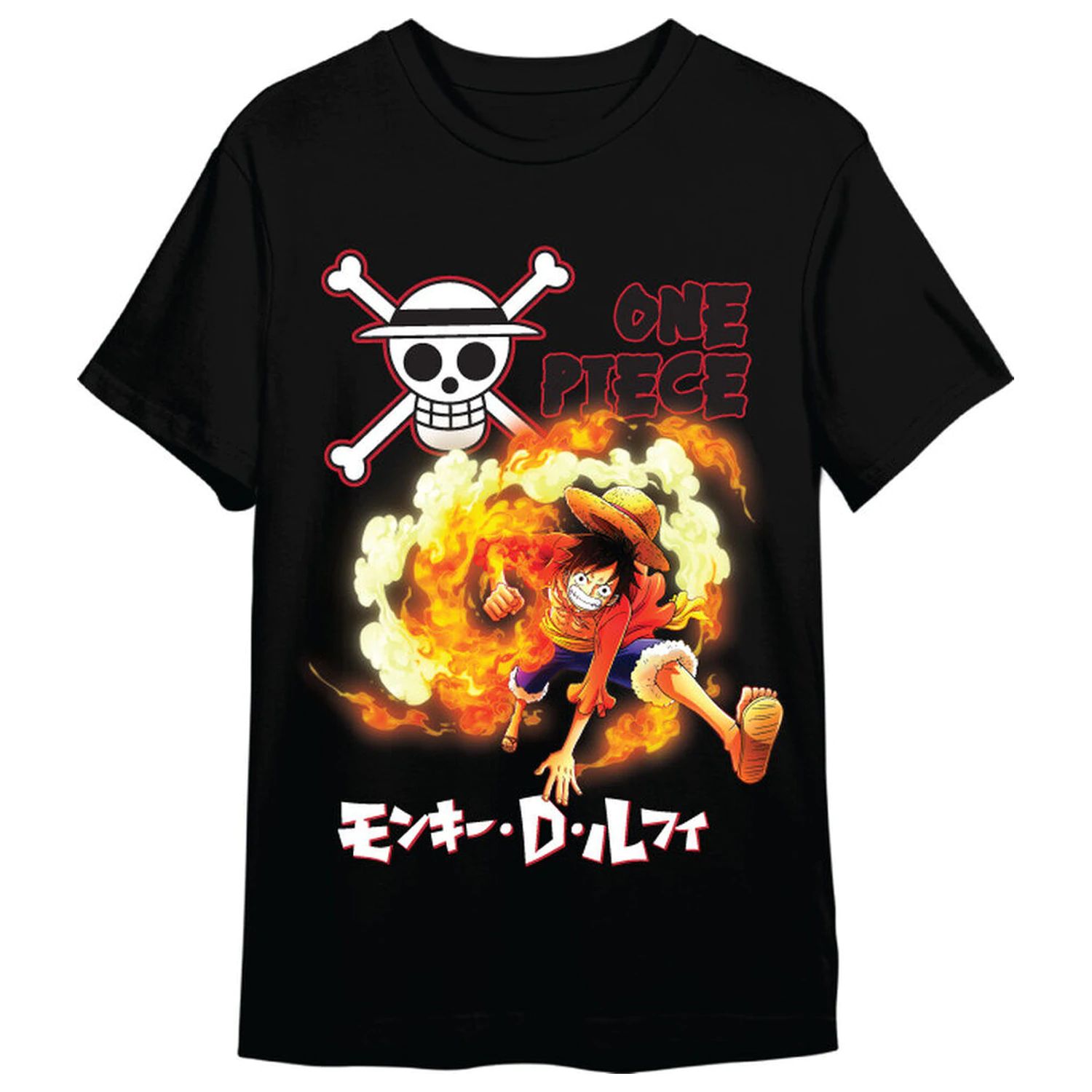 One Piece Monkey D. Luffy Attack koszulka dla dorosłych zdjęcie produktu