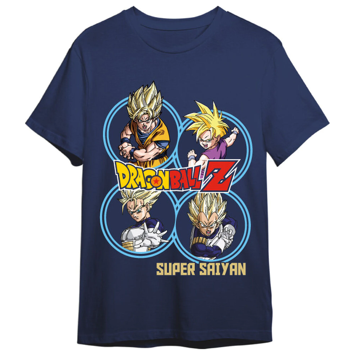 Dragon Ball Z Super Saiyans koszulka dla dorosłych zdjęcie produktu