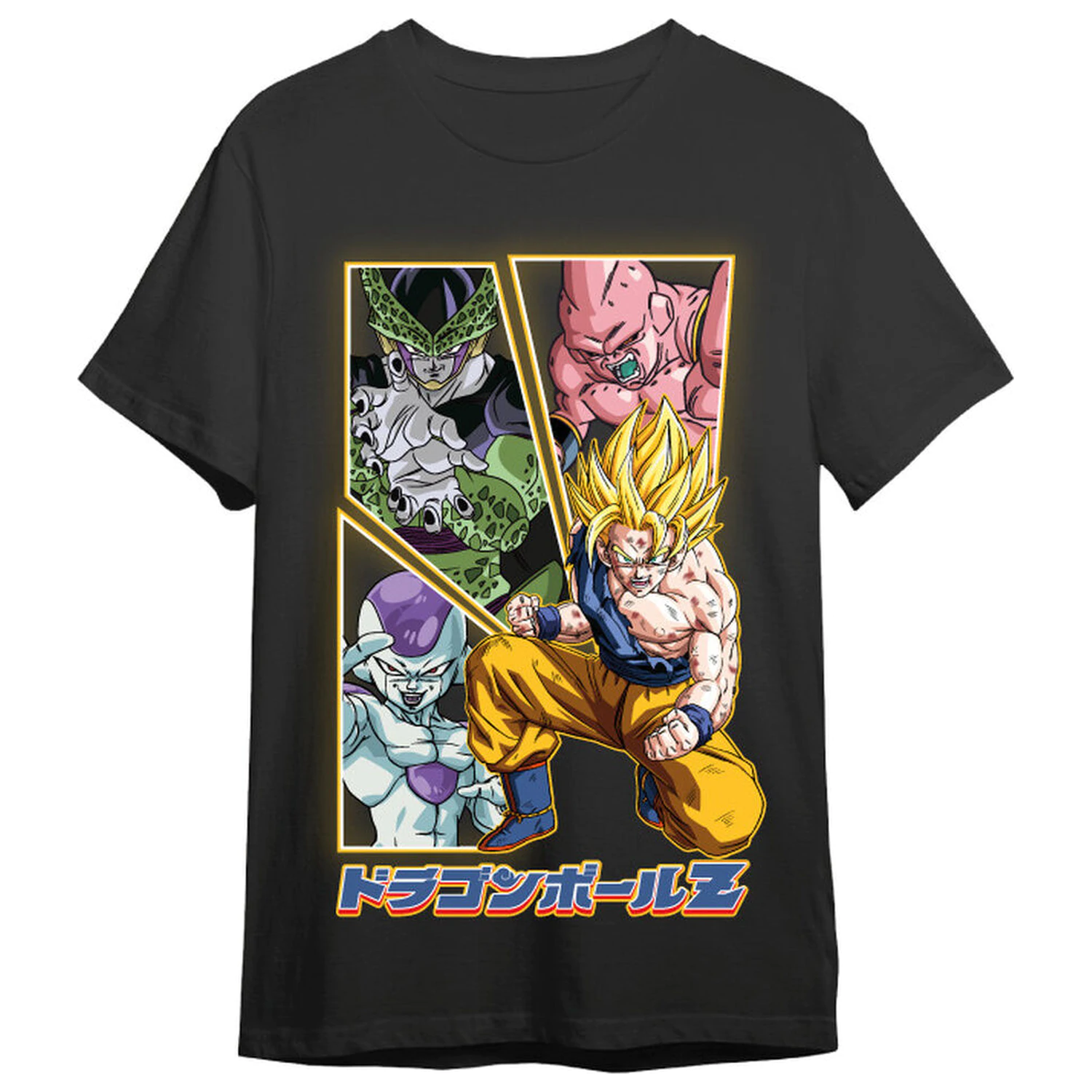 Dragon Ball Z Villains & Goku koszulka dla dorosłych zdjęcie produktu