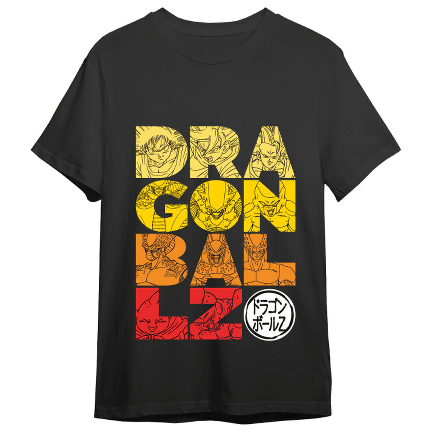 Dragon Ball Z Letters koszulka dla dorosłych zdjęcie produktu