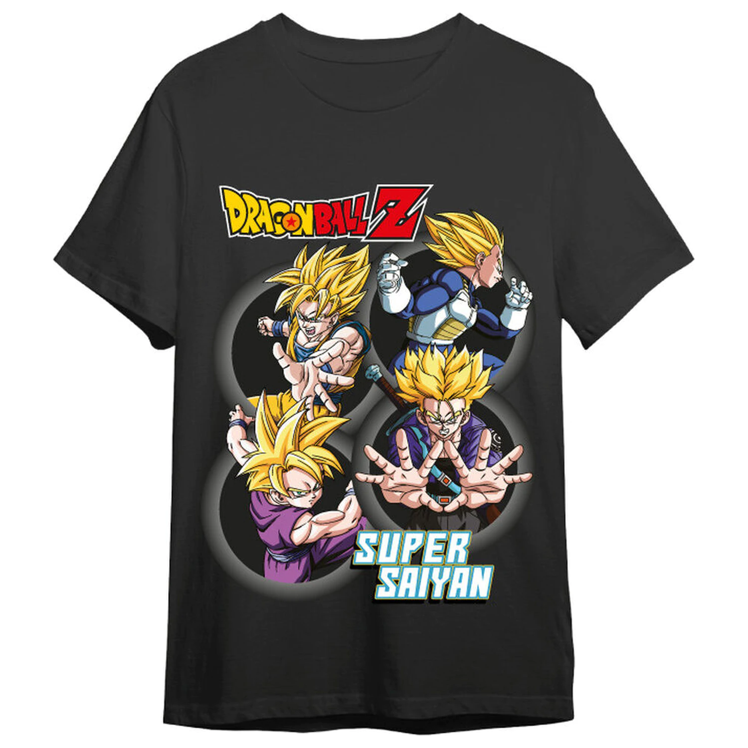 Dragon Ball Z Super Saiyans koszulka dla dorosłych zdjęcie produktu
